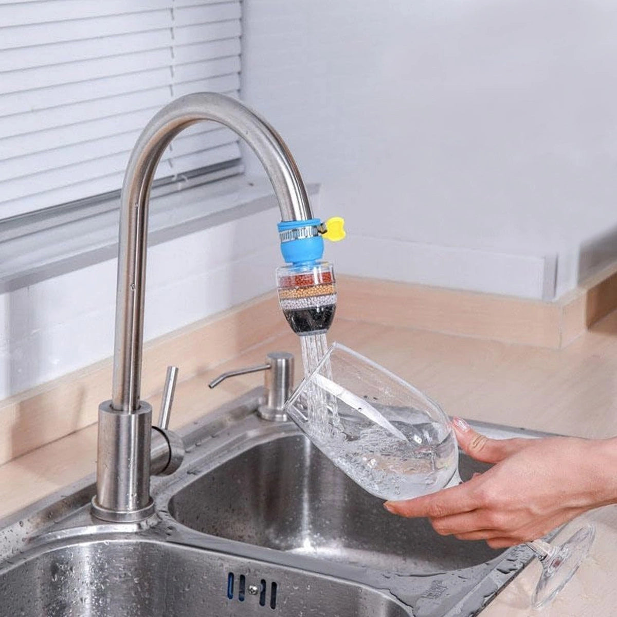 QK003 WATER FAUCET, CLEAN PURIFIER FILTER CARTRIDGE WATER TAP SIX LAYER PURIFIER