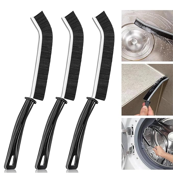QK009 Mini Gap Cleaning Brush Hard Bristle Gap Brush for Cleaning Multipurpose ( Pack of 3)