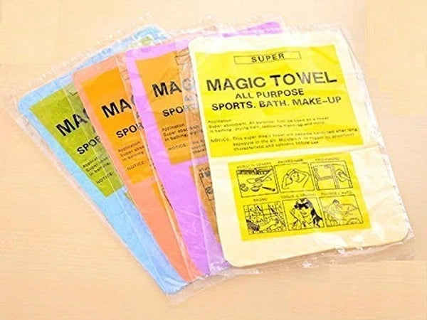 QK005 Super Smart Magic Towel All Purpose Sports, Baths, Make Up (25 x 35 cm Multicolor)