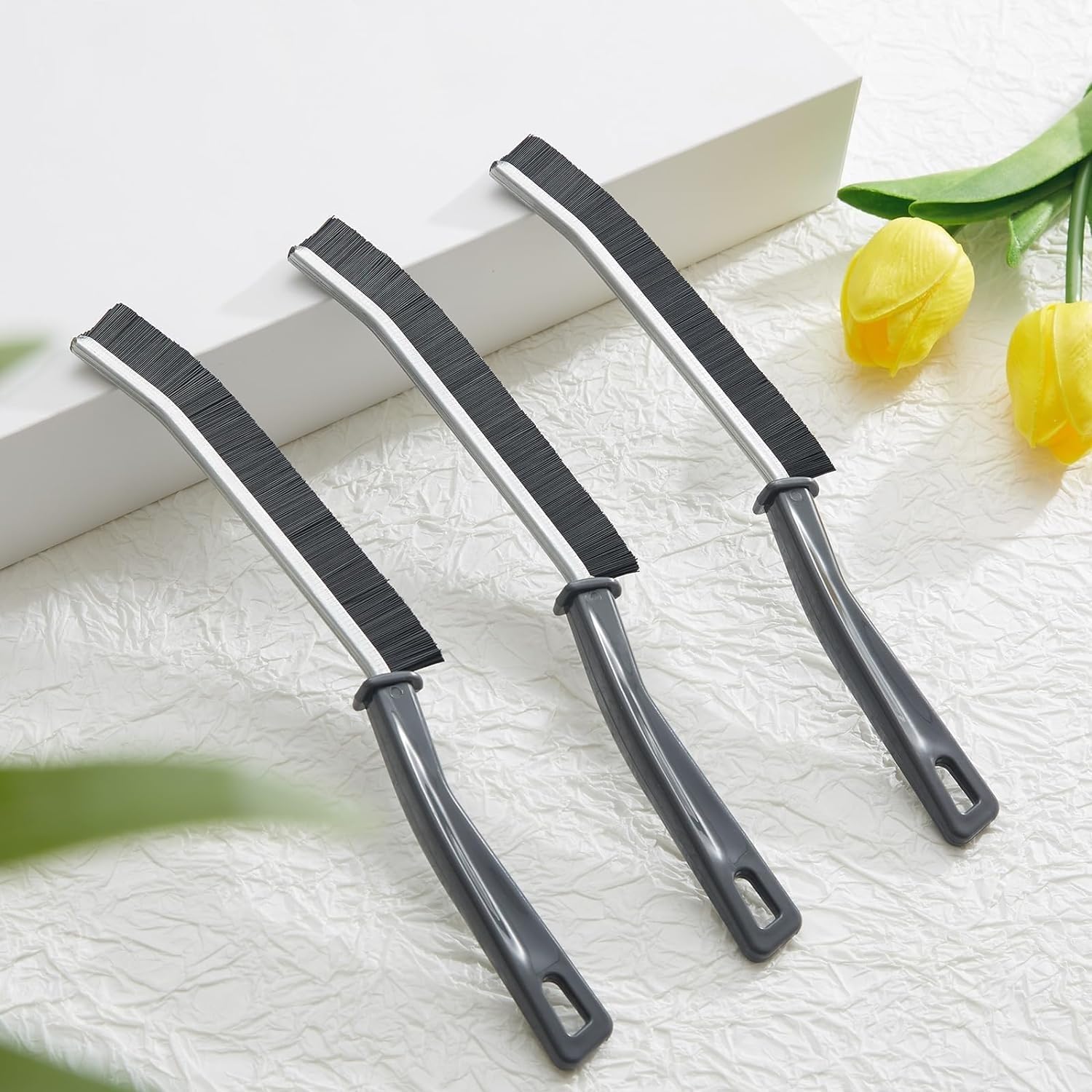 QK009 Mini Gap Cleaning Brush Hard Bristle Gap Brush for Cleaning Multipurpose ( Pack of 3)