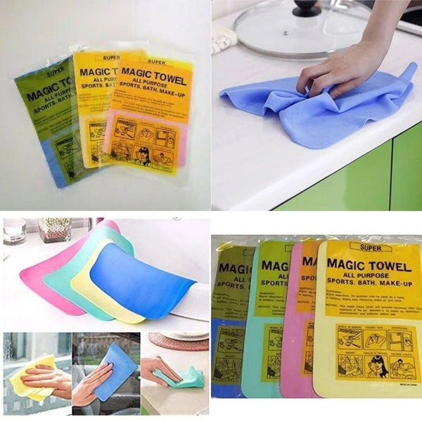 QK005 Super Smart Magic Towel All Purpose Sports, Baths, Make Up (25 x 35 cm Multicolor)