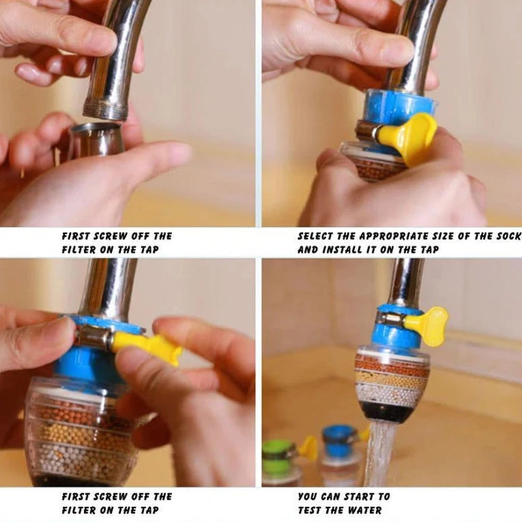 QK003 WATER FAUCET, CLEAN PURIFIER FILTER CARTRIDGE WATER TAP SIX LAYER PURIFIER