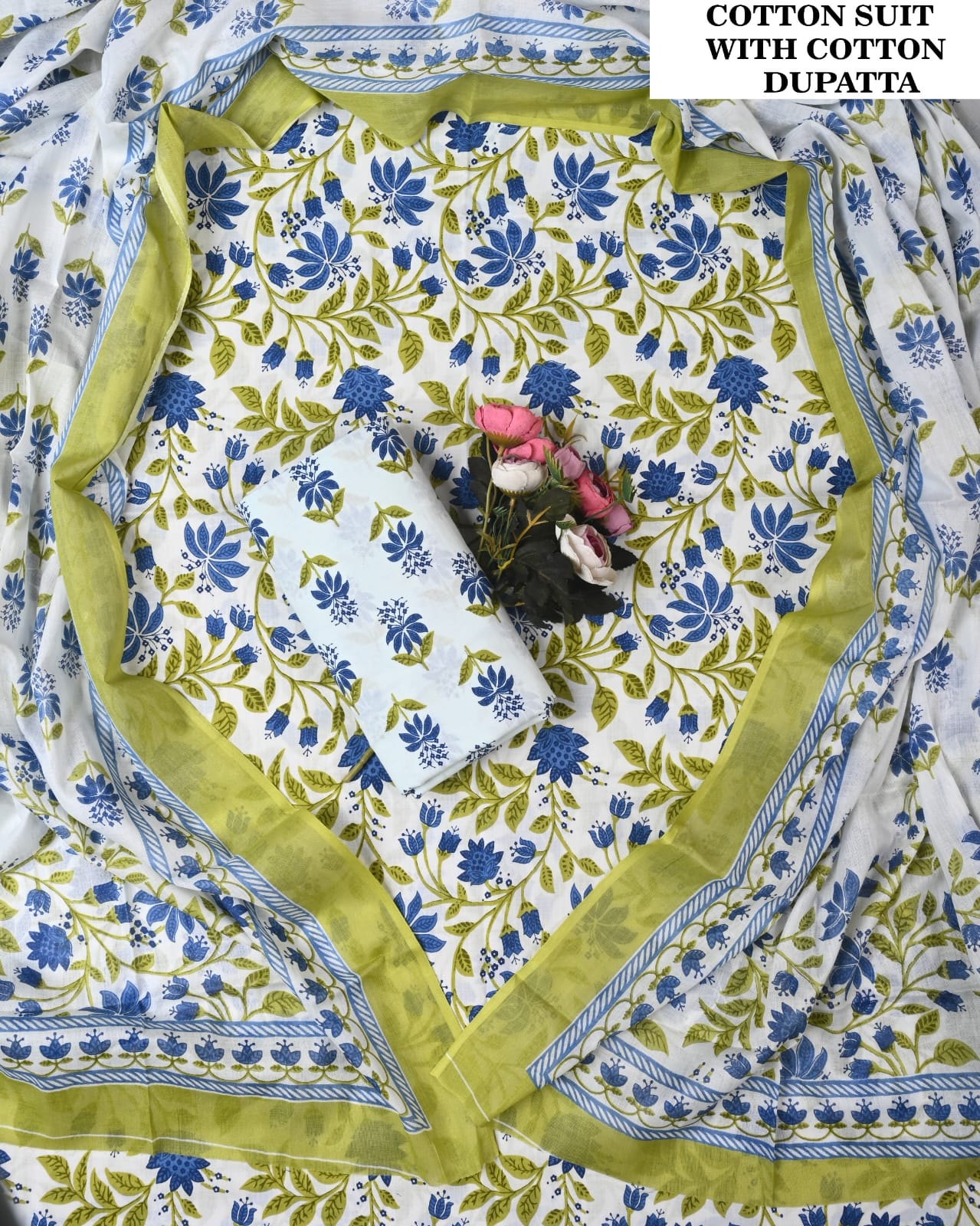 SGT005 Pure Cotton Suit With Cotton Dupatta