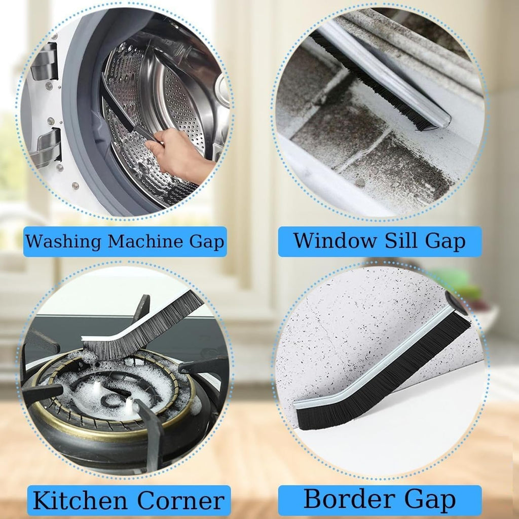 QK009 Mini Gap Cleaning Brush Hard Bristle Gap Brush for Cleaning Multipurpose ( Pack of 3)