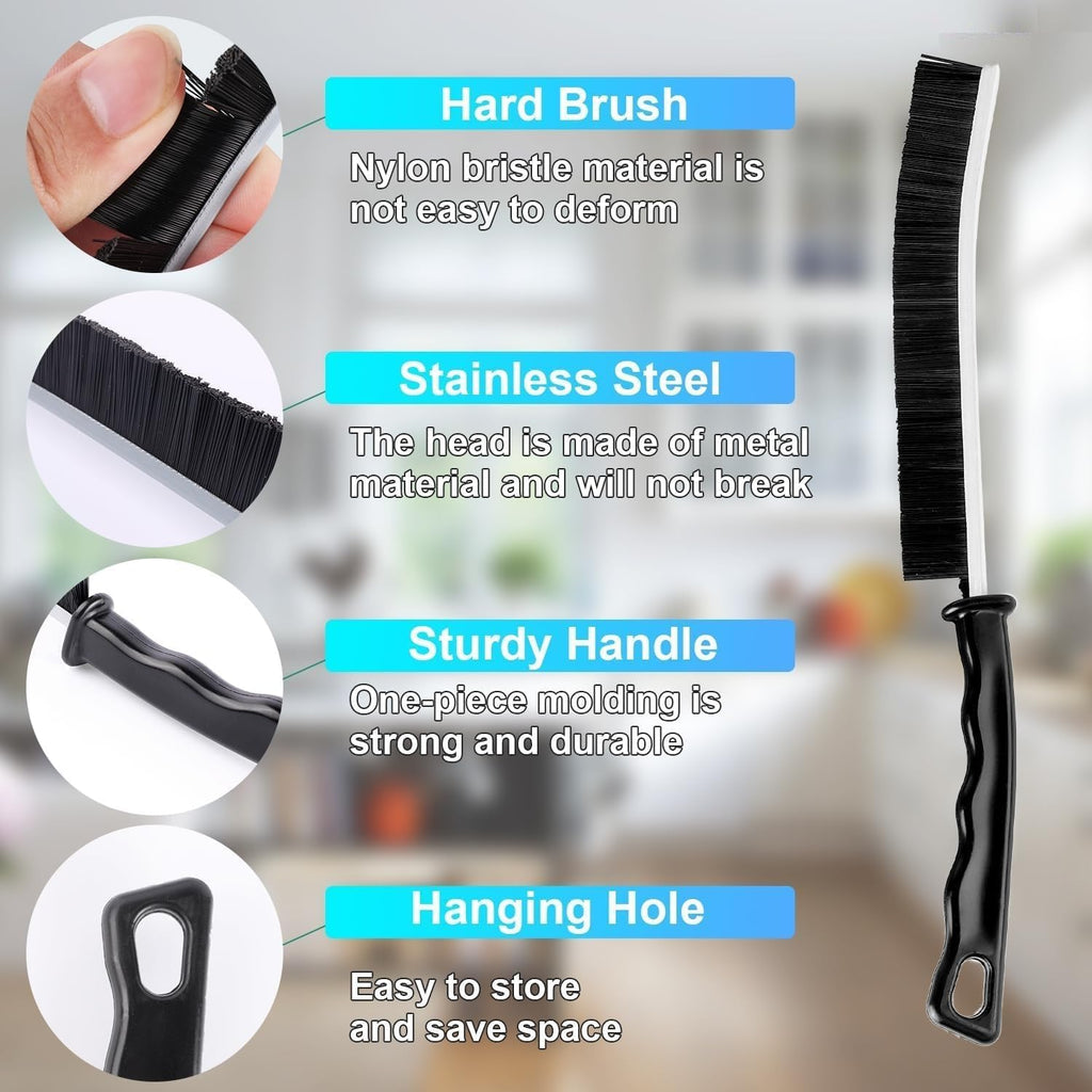 QK009 Mini Gap Cleaning Brush Hard Bristle Gap Brush for Cleaning Multipurpose ( Pack of 3)