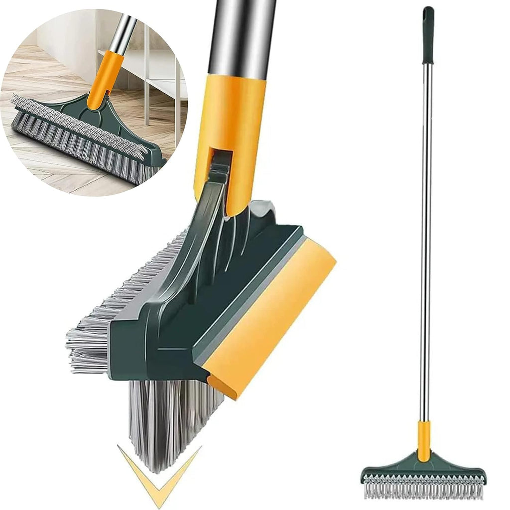 QK0010 3 in 1 Bathroom Cleaning Brush with Wiper