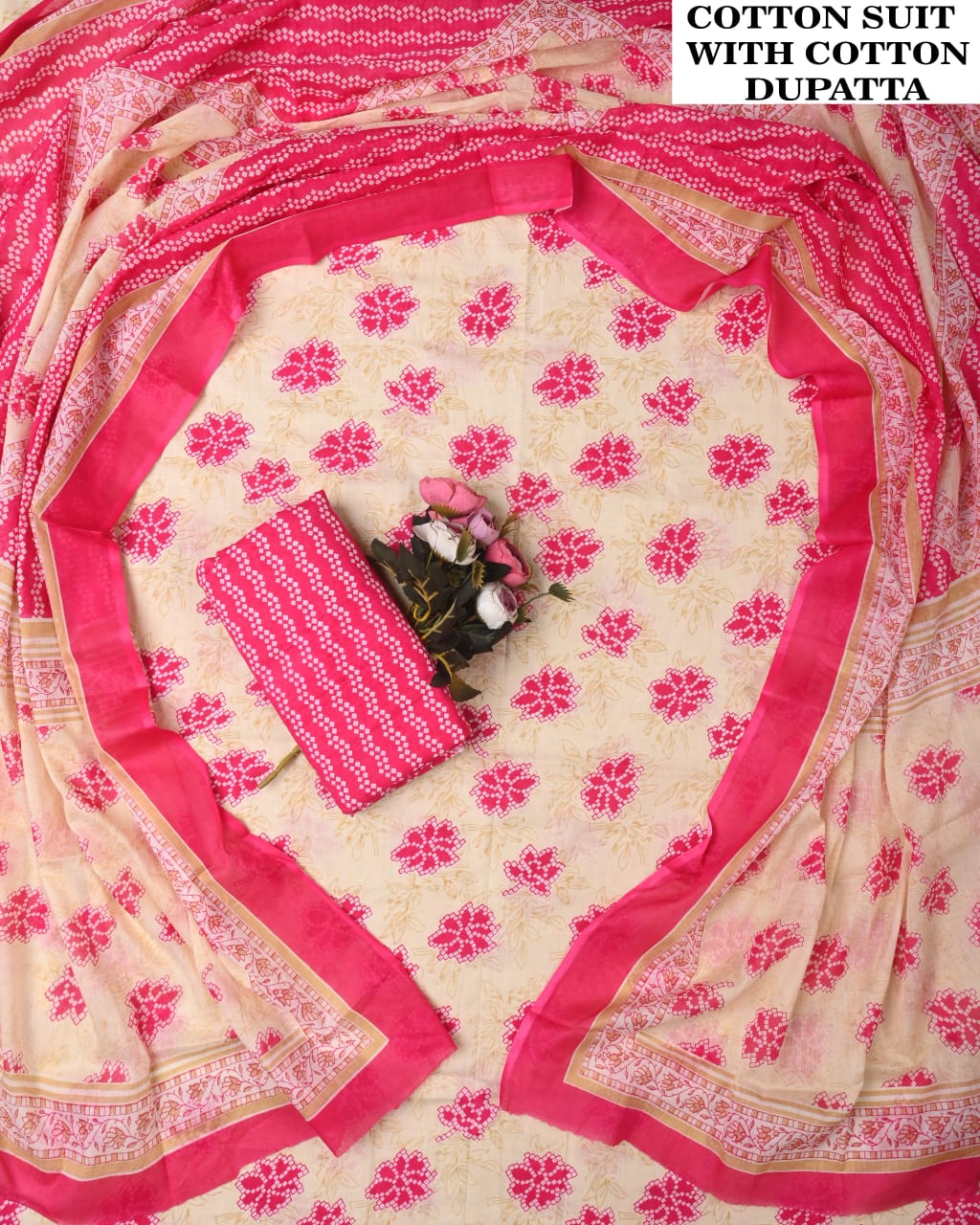 SGT005 Pure Cotton Suit With Cotton Dupatta