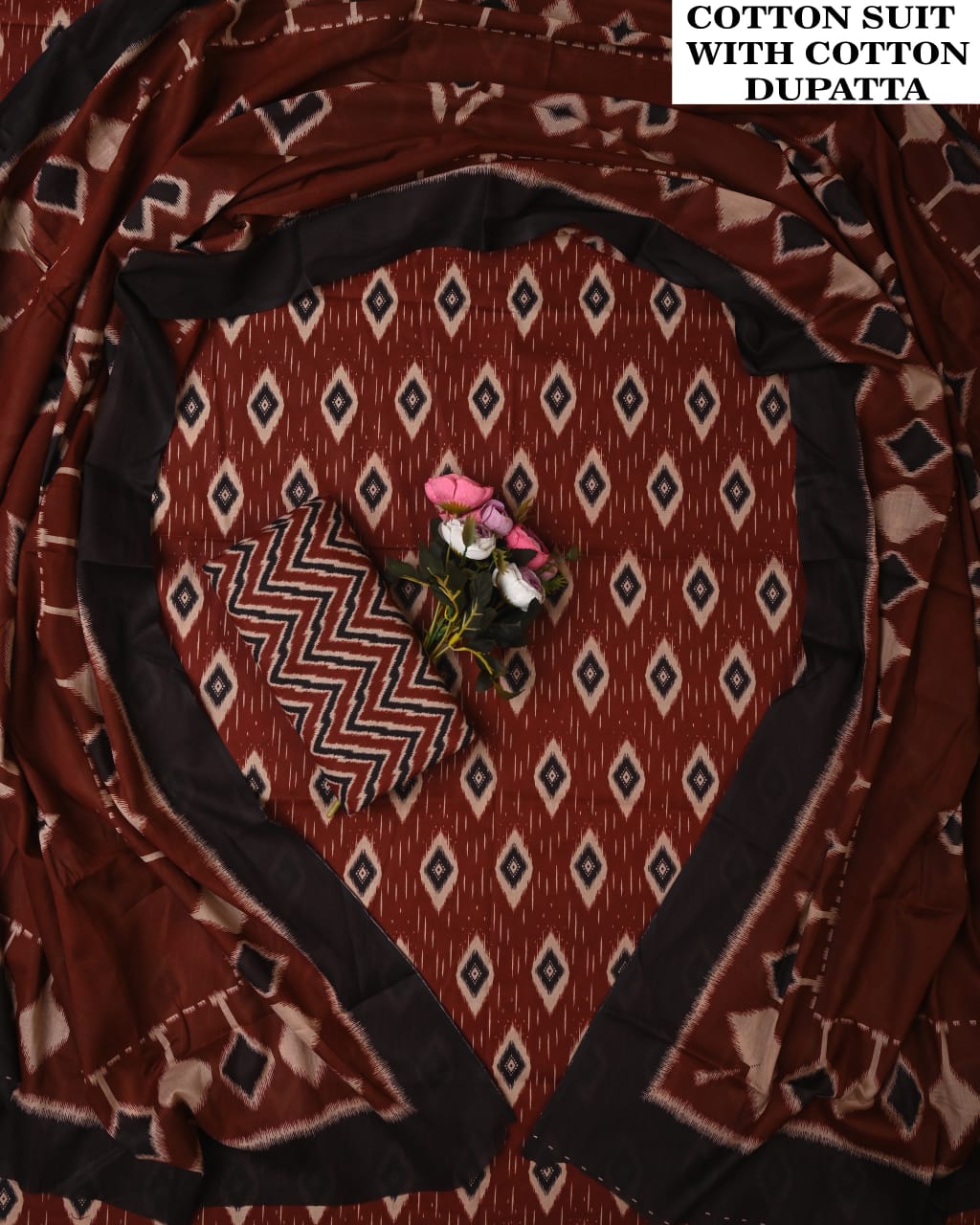 SGT005 Pure Cotton Suit With Cotton Dupatta