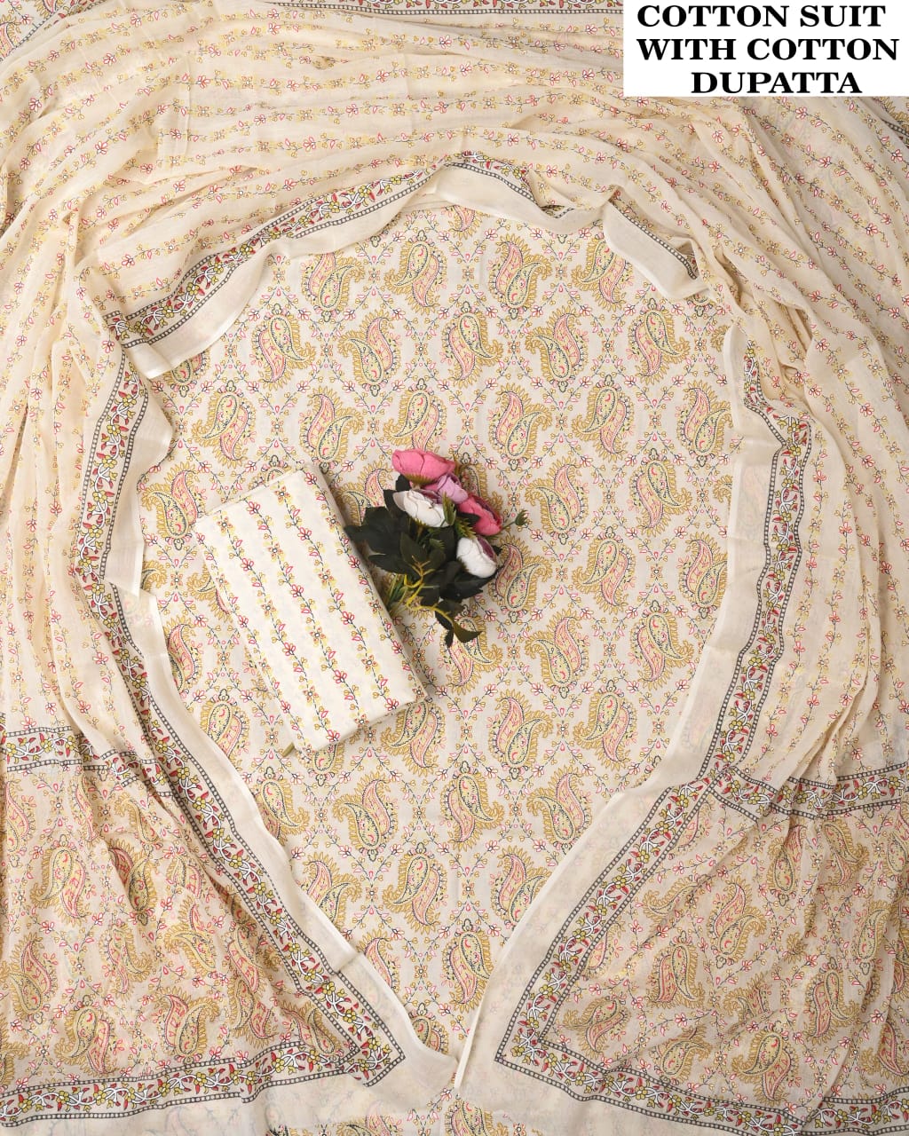 SGT005 Pure Cotton Suit With Cotton Dupatta