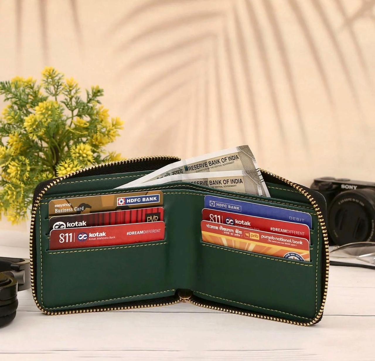 CCP007 unisex custom wallet with zip