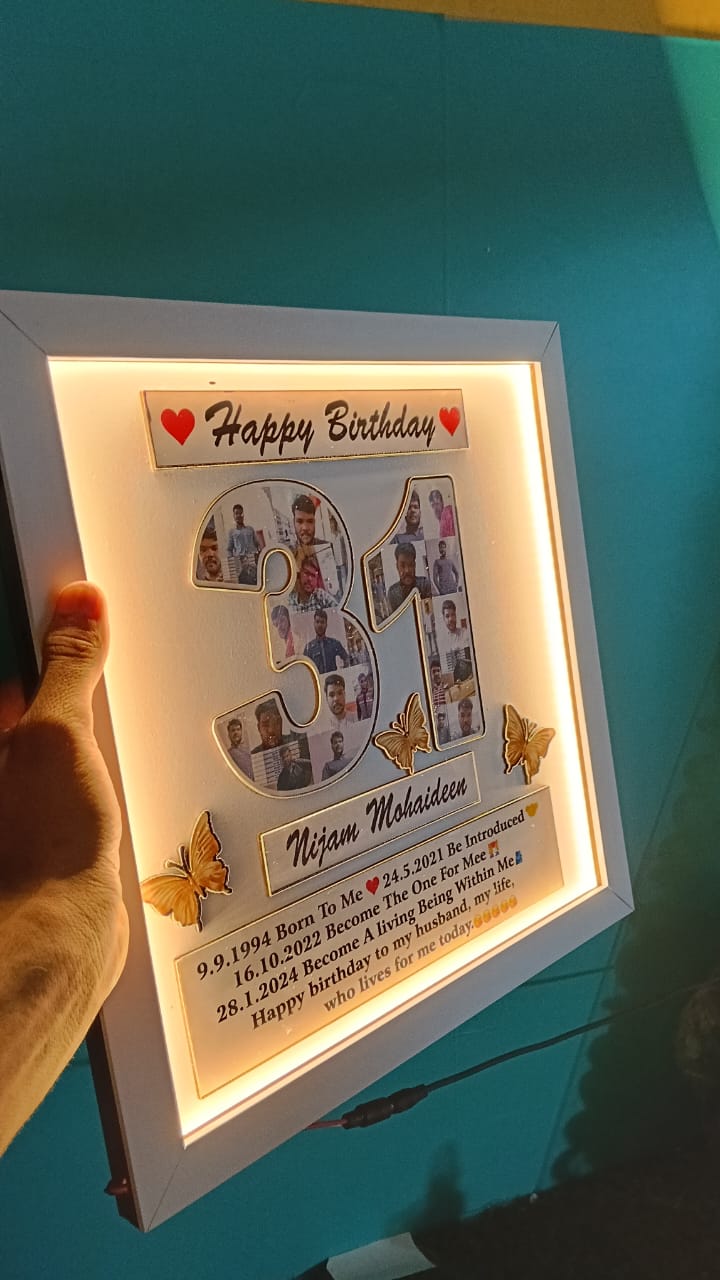 CCP010  Customized 3D frames featuring LED lights