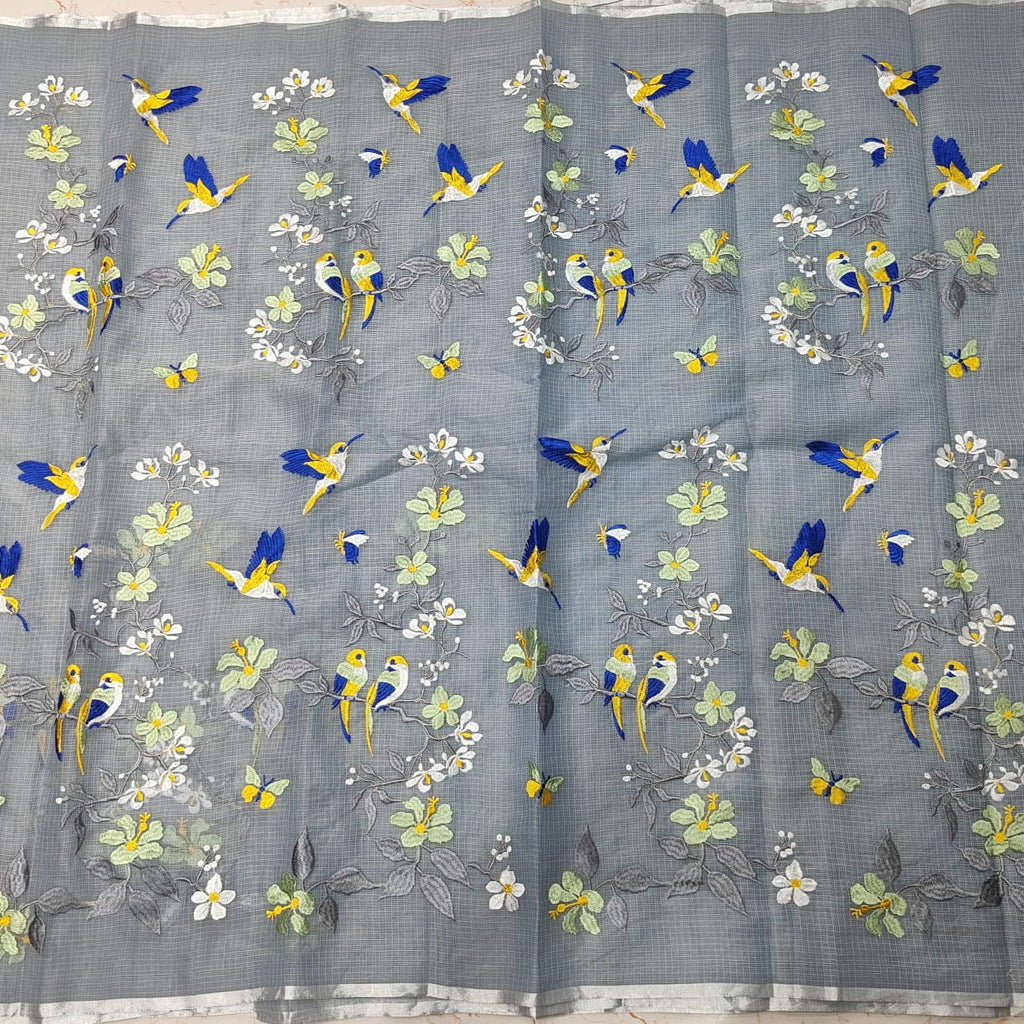 SC002 KOTA DORIA EMBROIDERY SAREE