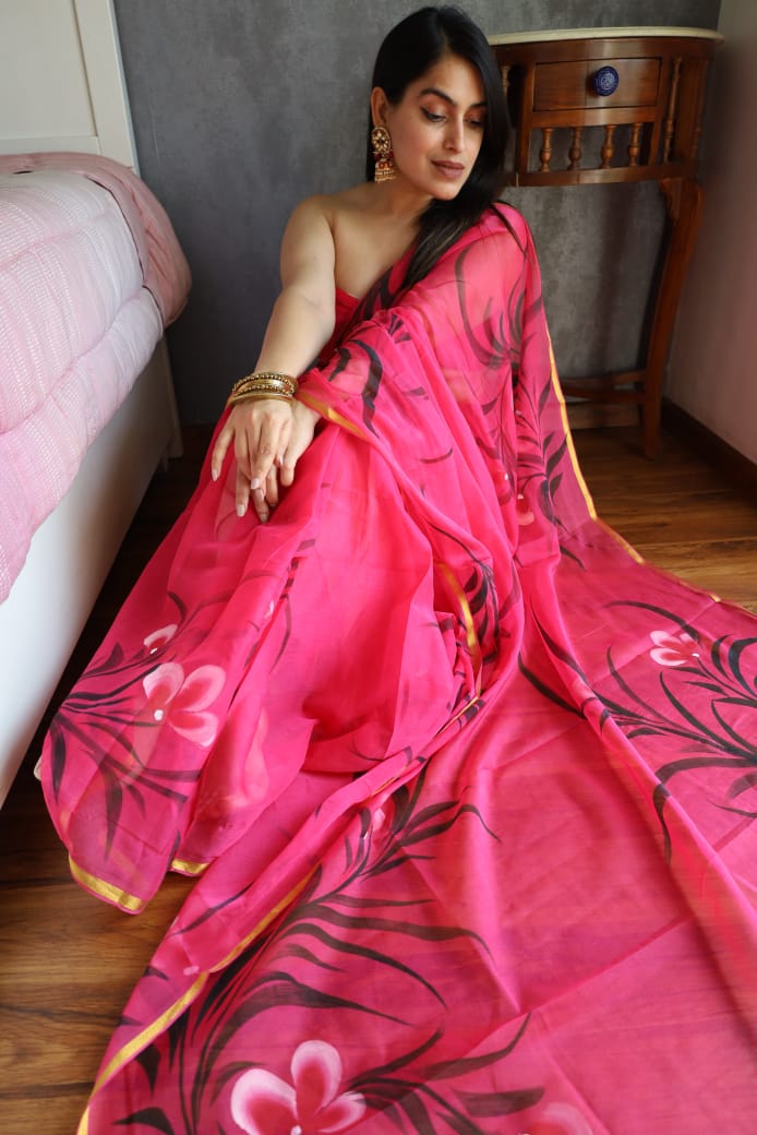 SGT004  Pure Chiffon Saree