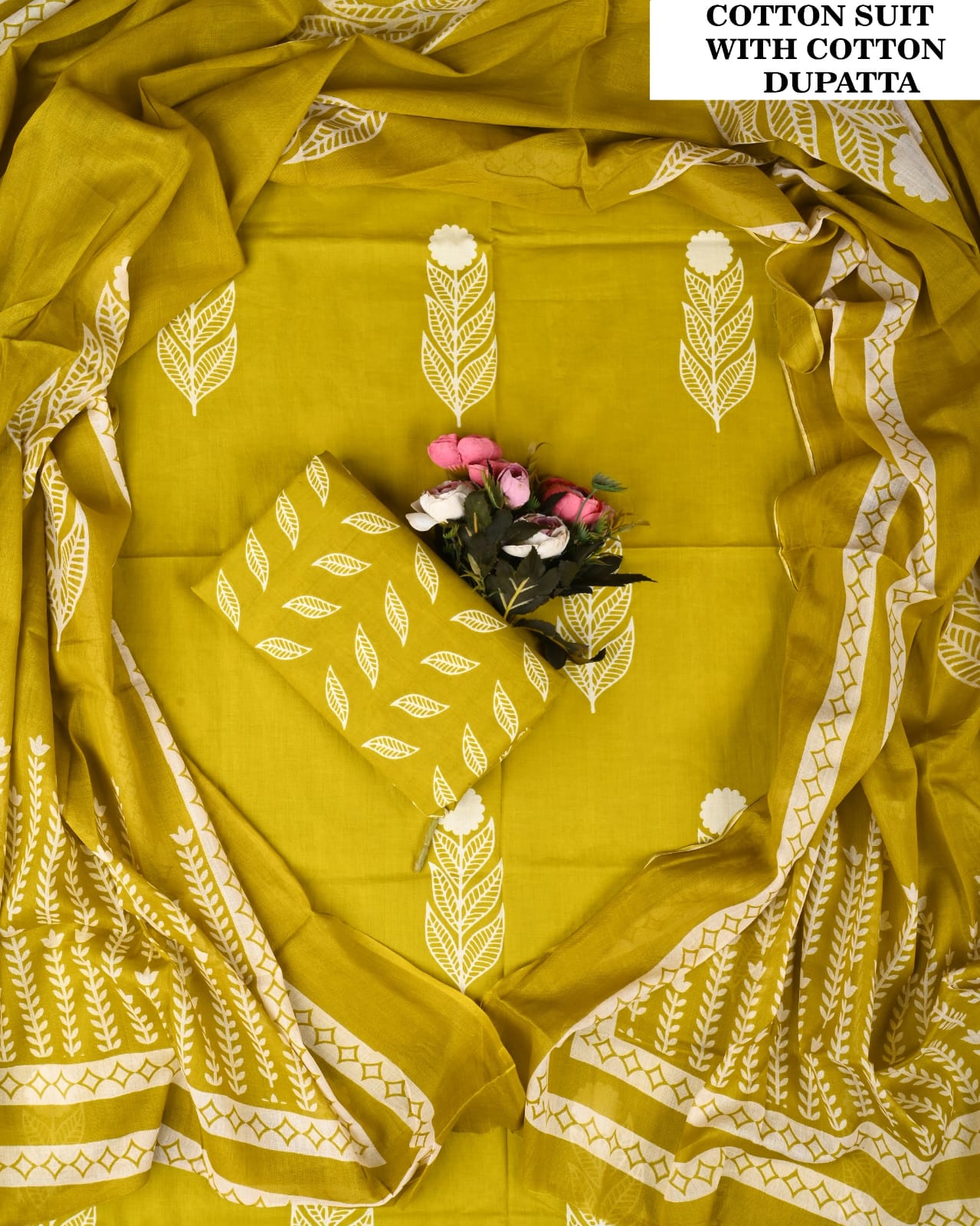 SGT005 Pure Cotton Suit With Cotton Dupatta