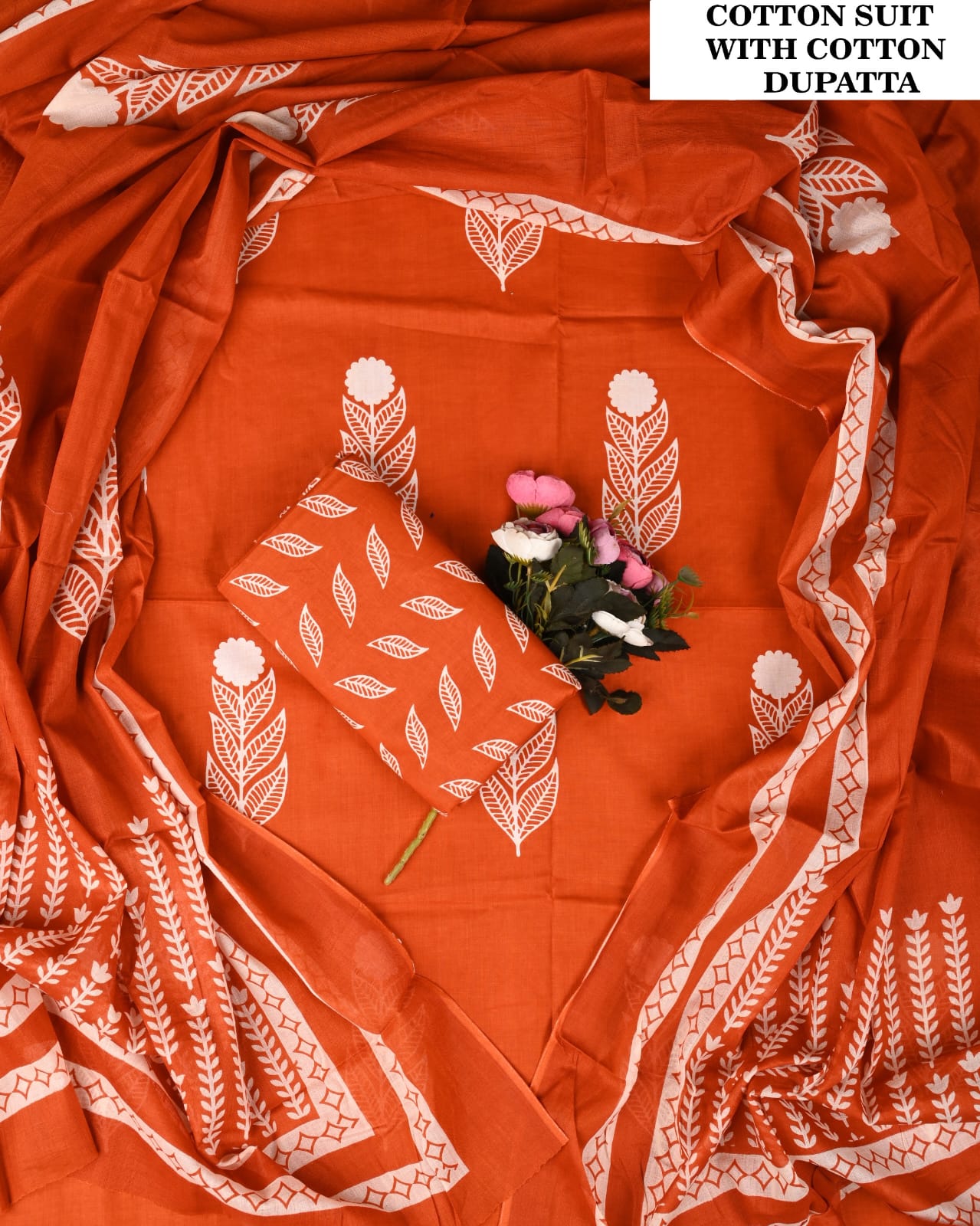 SGT005 Pure Cotton Suit With Cotton Dupatta