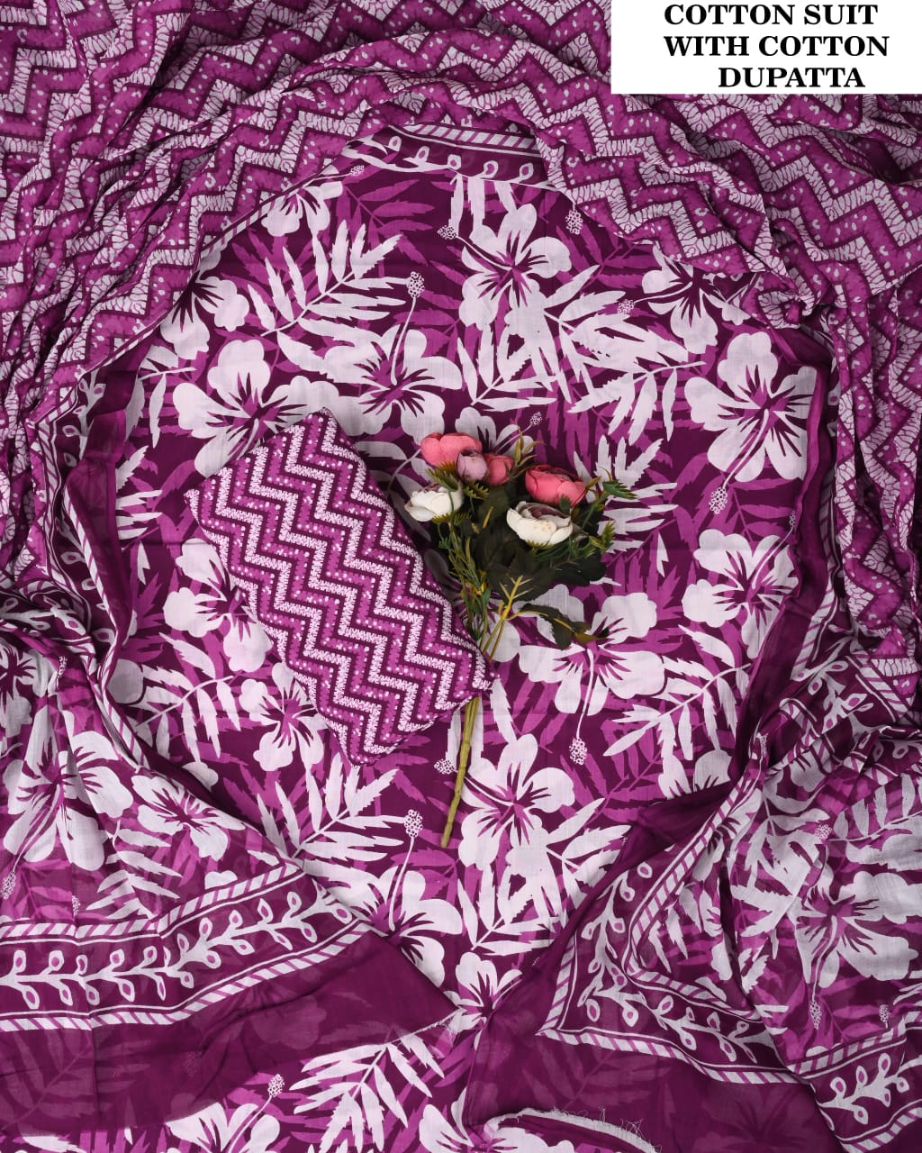 SGT005 Pure Cotton Suit With Cotton Dupatta