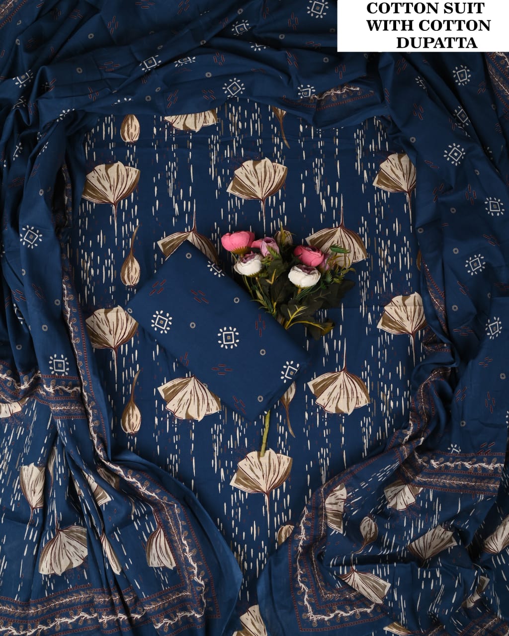 SGT005 Pure Cotton Suit With Cotton Dupatta