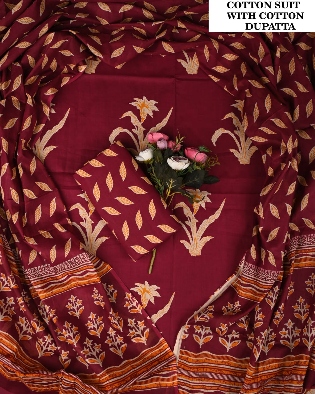 SGT005 Pure Cotton Suit With Cotton Dupatta