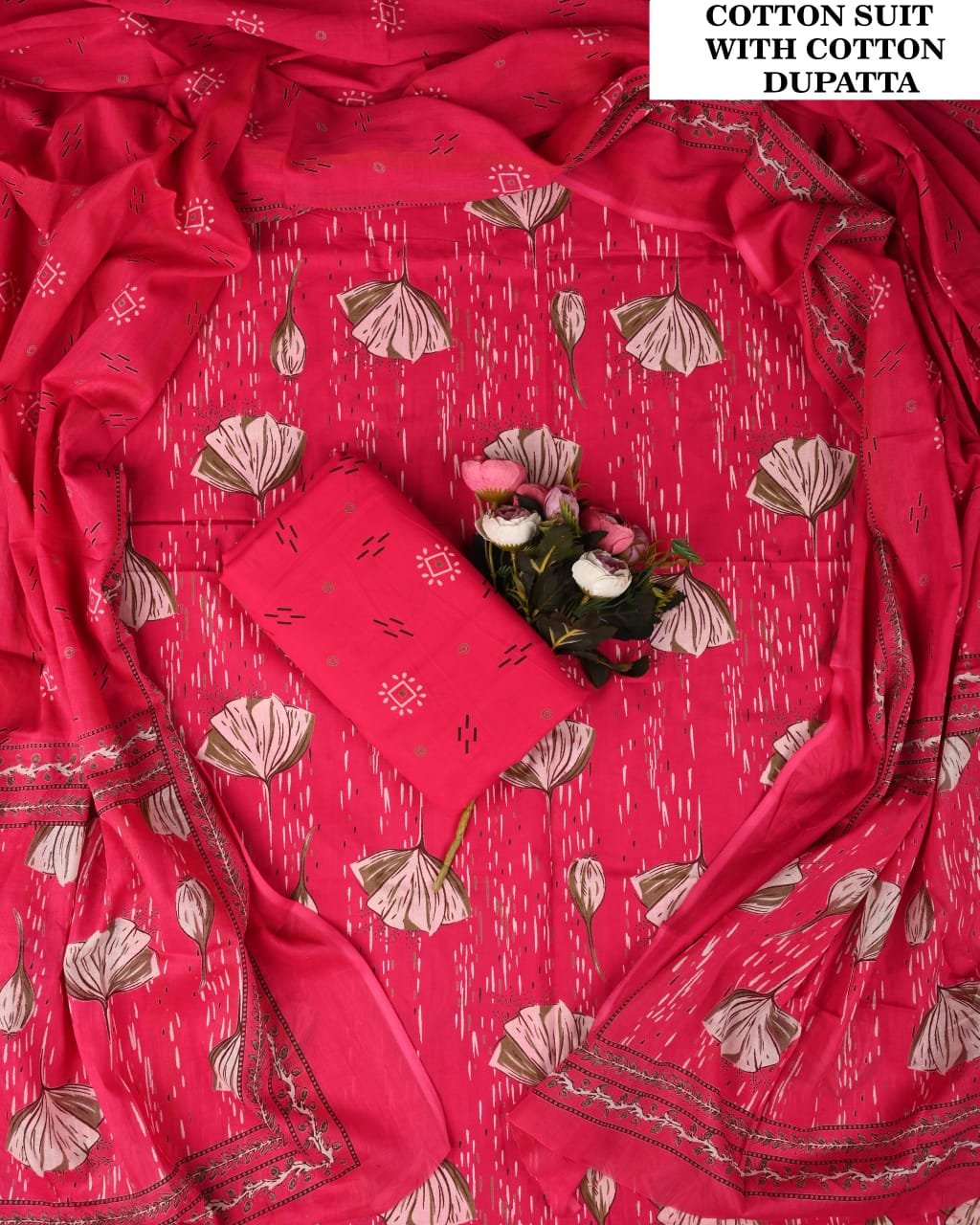 SGT005 Pure Cotton Suit With Cotton Dupatta