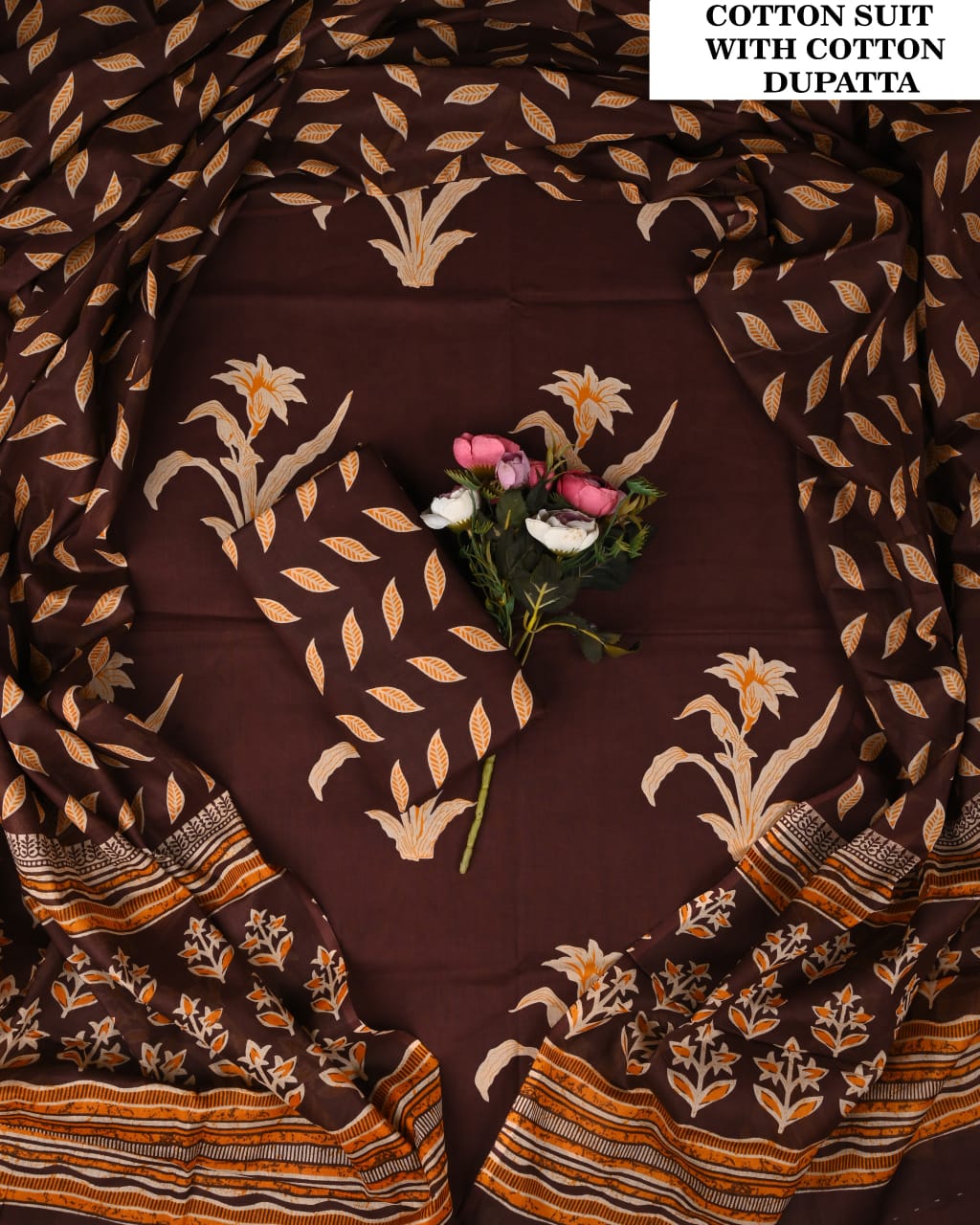 SGT005 Pure Cotton Suit With Cotton Dupatta