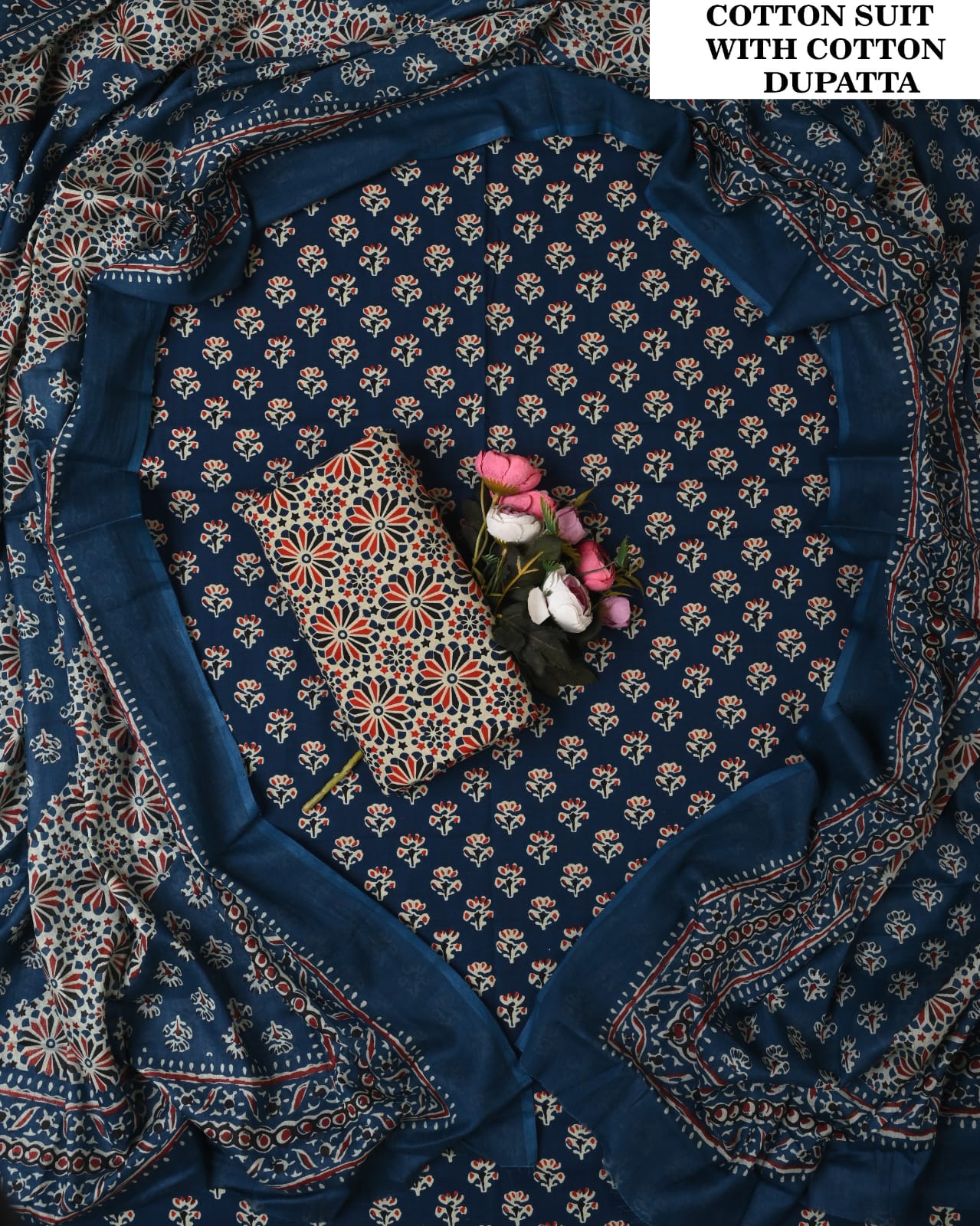 SGT005 Pure Cotton Suit With Cotton Dupatta