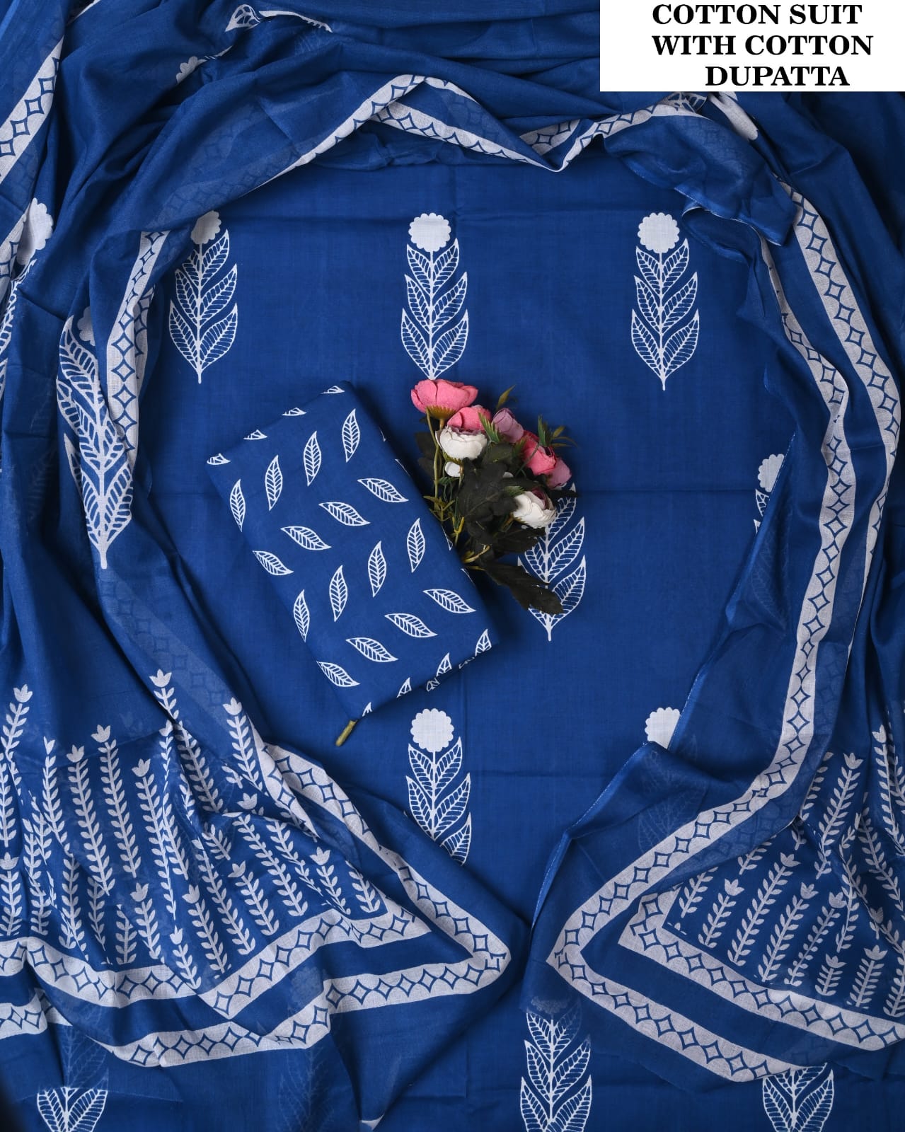 SGT005 Pure Cotton Suit With Cotton Dupatta