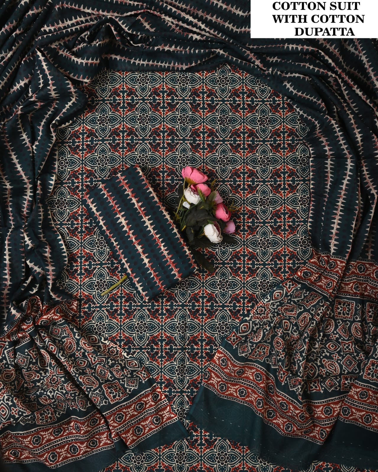 SGT005 Pure Cotton Suit With Cotton Dupatta