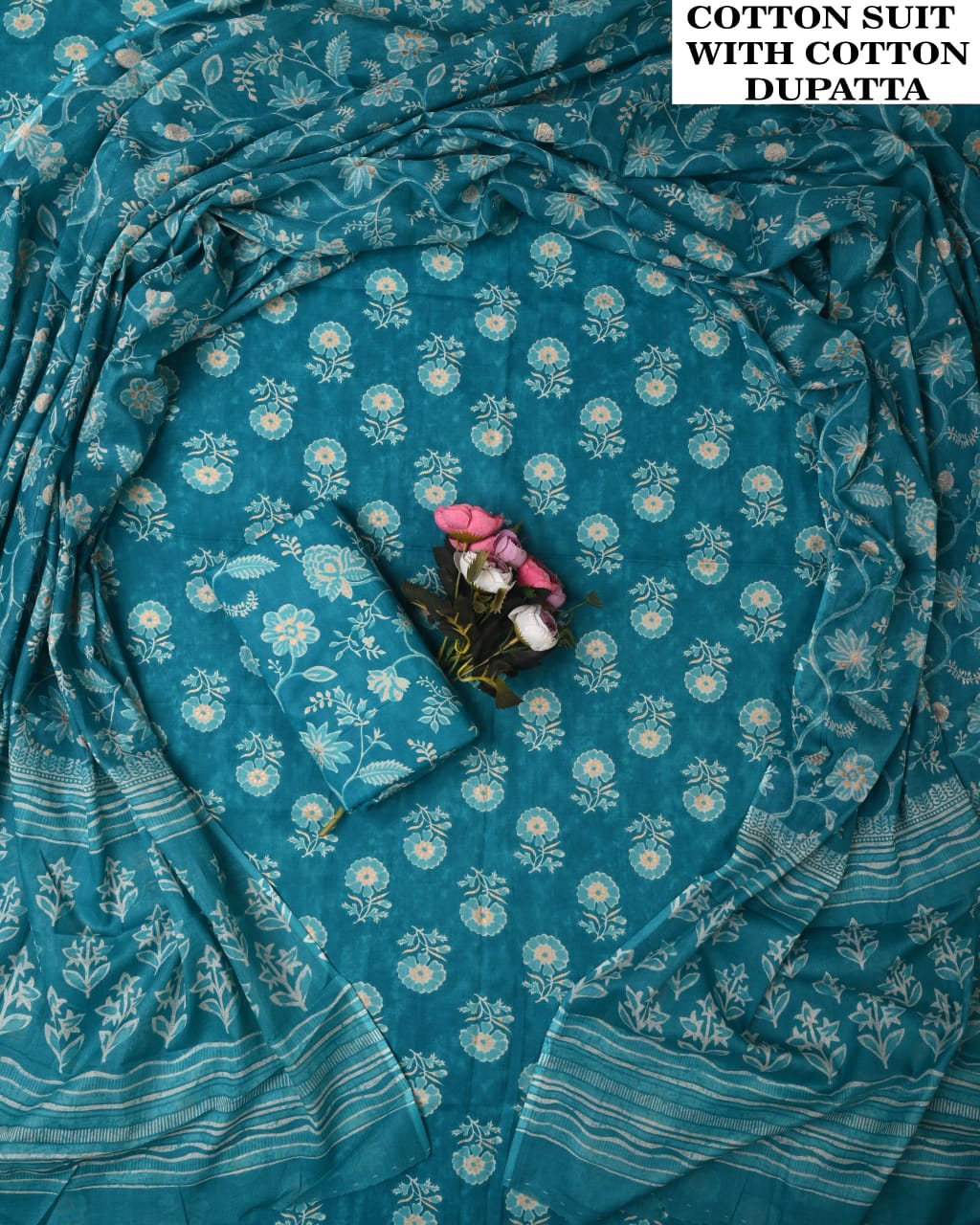 SGT005 Pure Cotton Suit With Cotton Dupatta