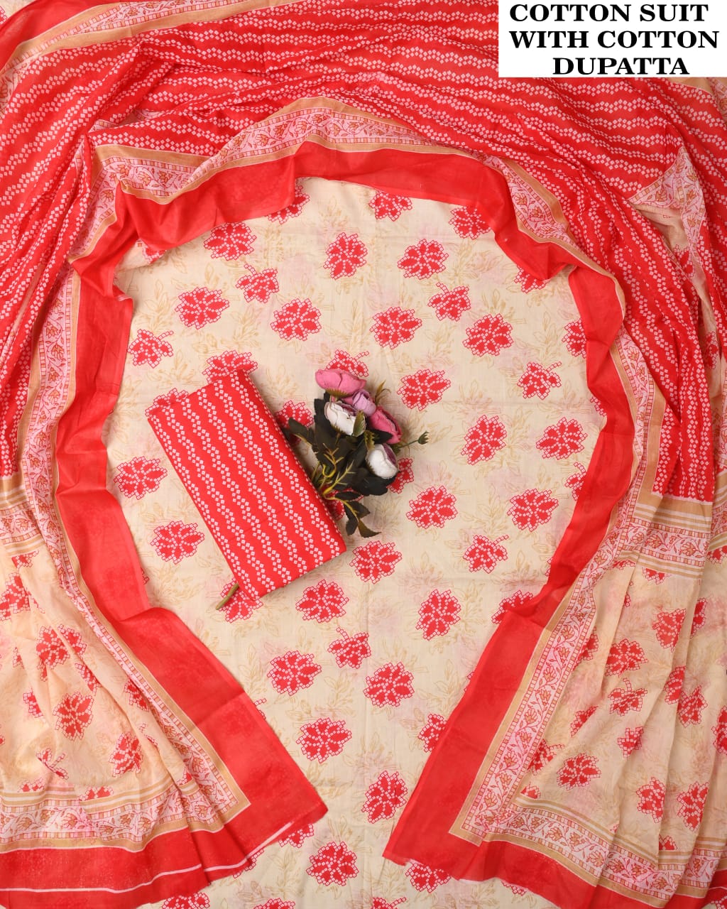 SGT005 Pure Cotton Suit With Cotton Dupatta