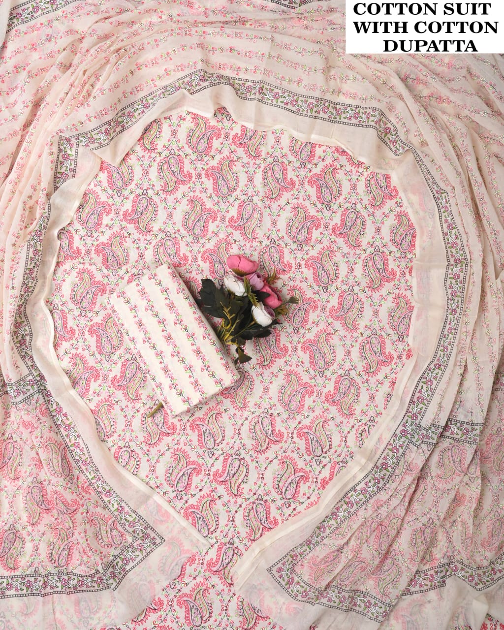 SGT005 Pure Cotton Suit With Cotton Dupatta