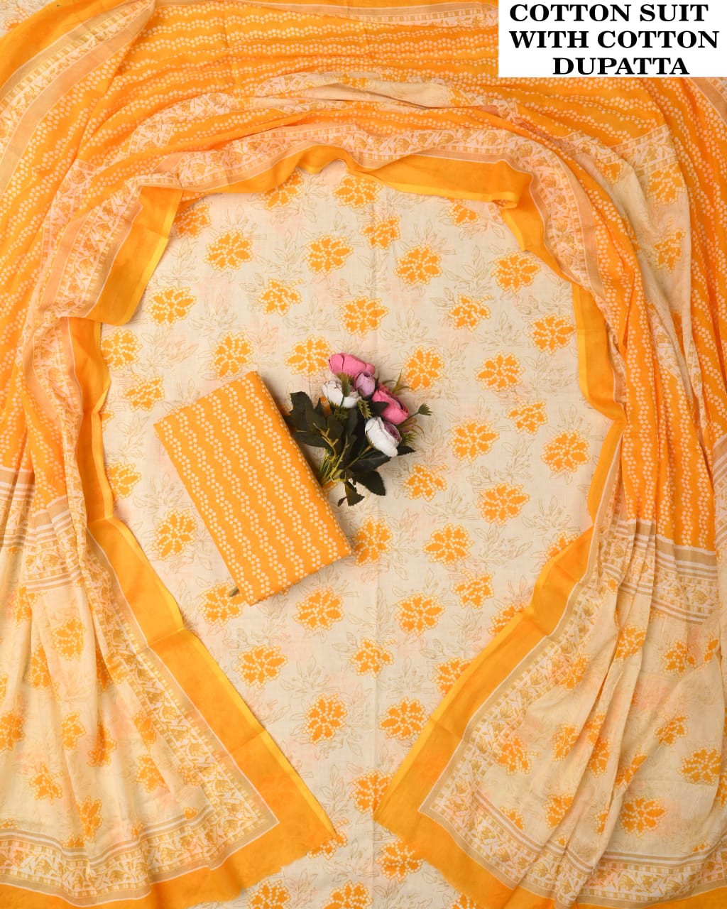 SGT005 Pure Cotton Suit With Cotton Dupatta