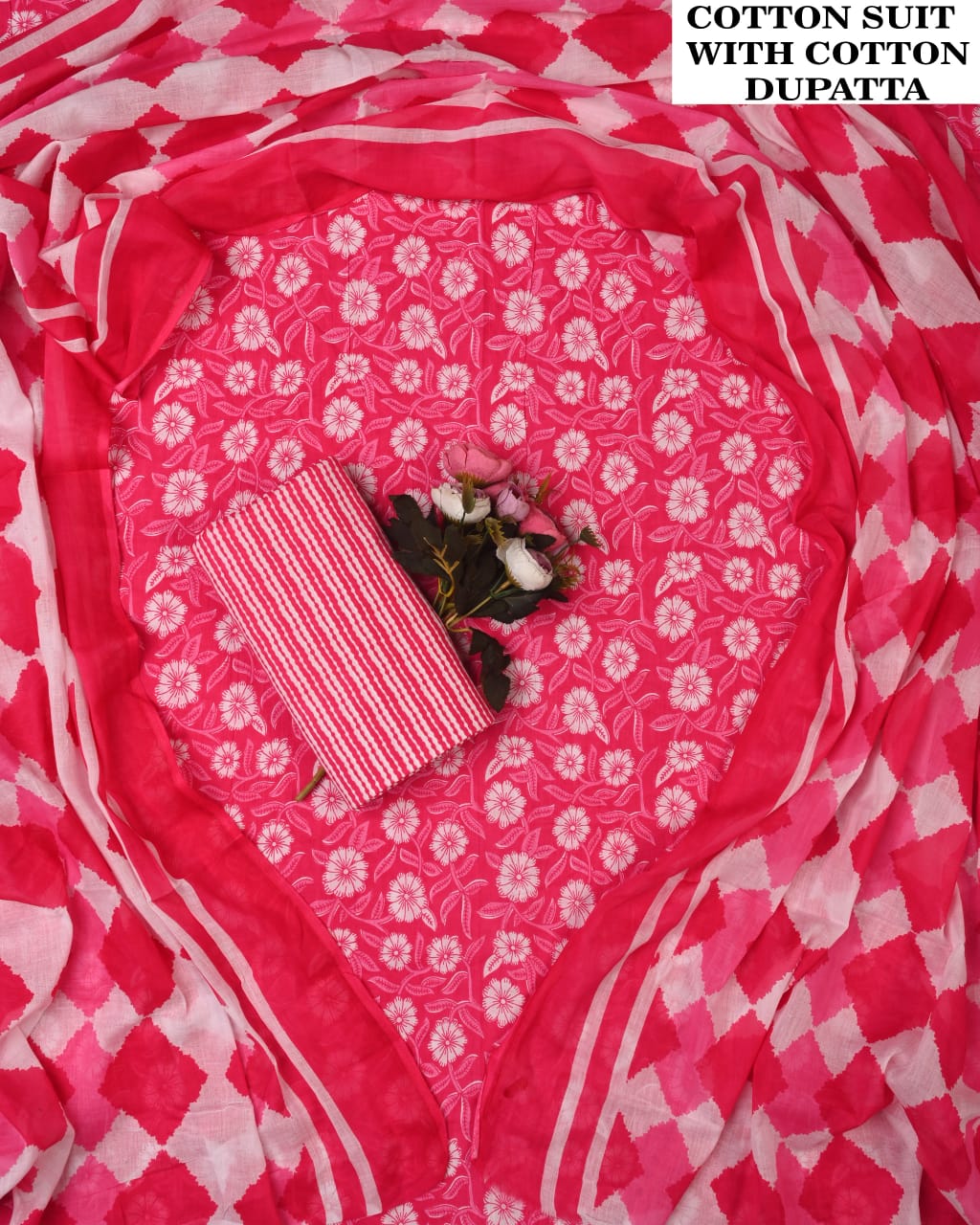 SGT005 Pure Cotton Suit With Cotton Dupatta
