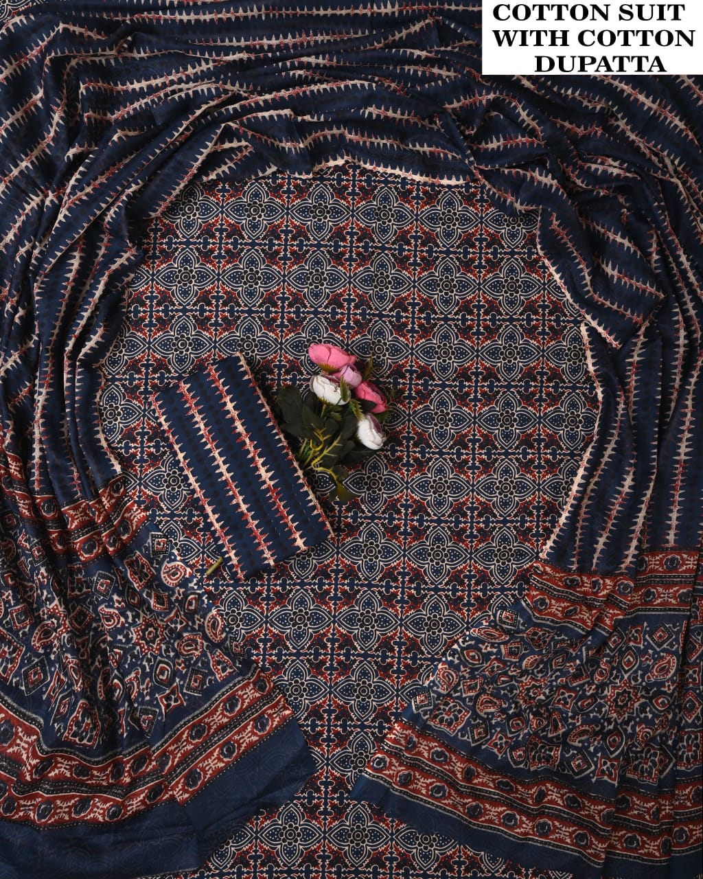 SGT005 Pure Cotton Suit With Cotton Dupatta