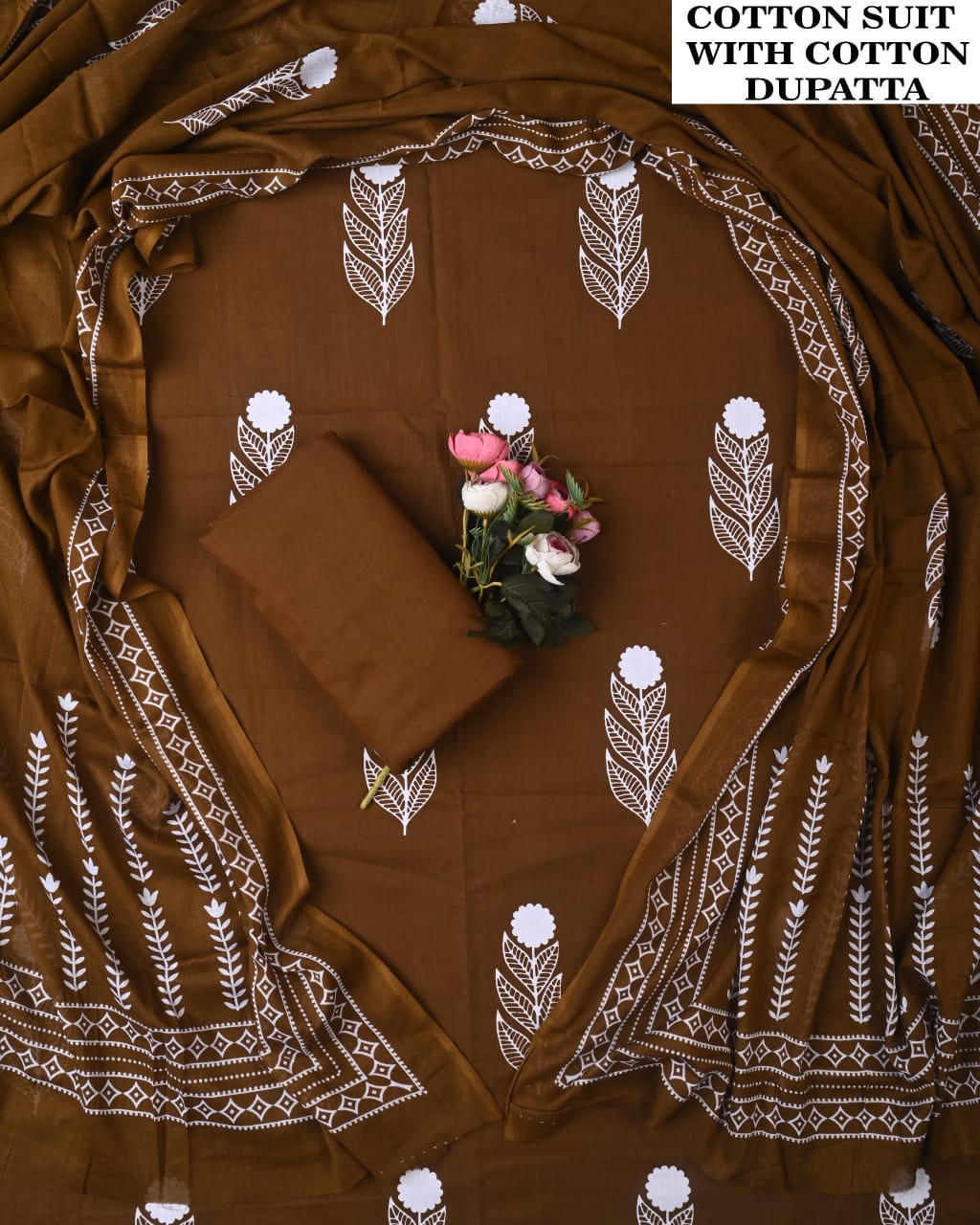 SGT005 Pure Cotton Suit With Cotton Dupatta