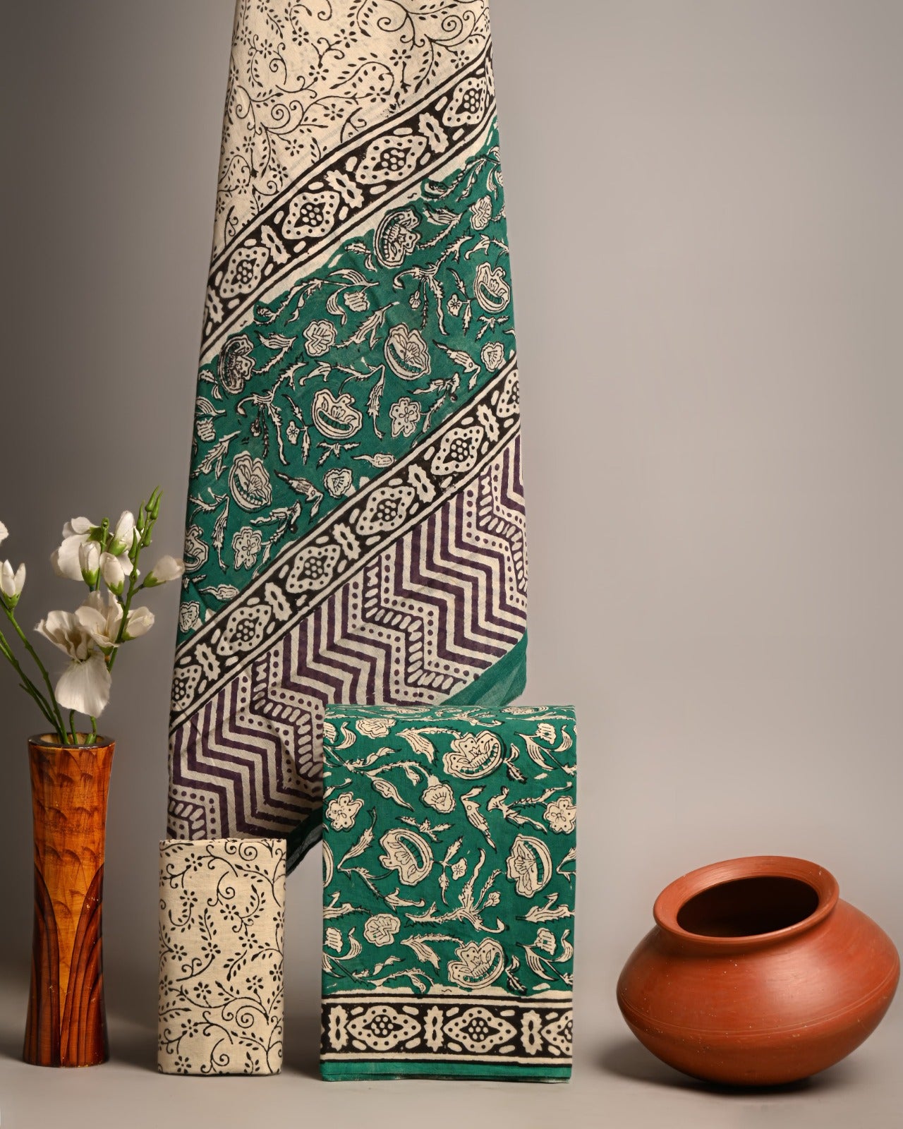 SGT006 Pure Cotton Suit With Cotton Dupatta