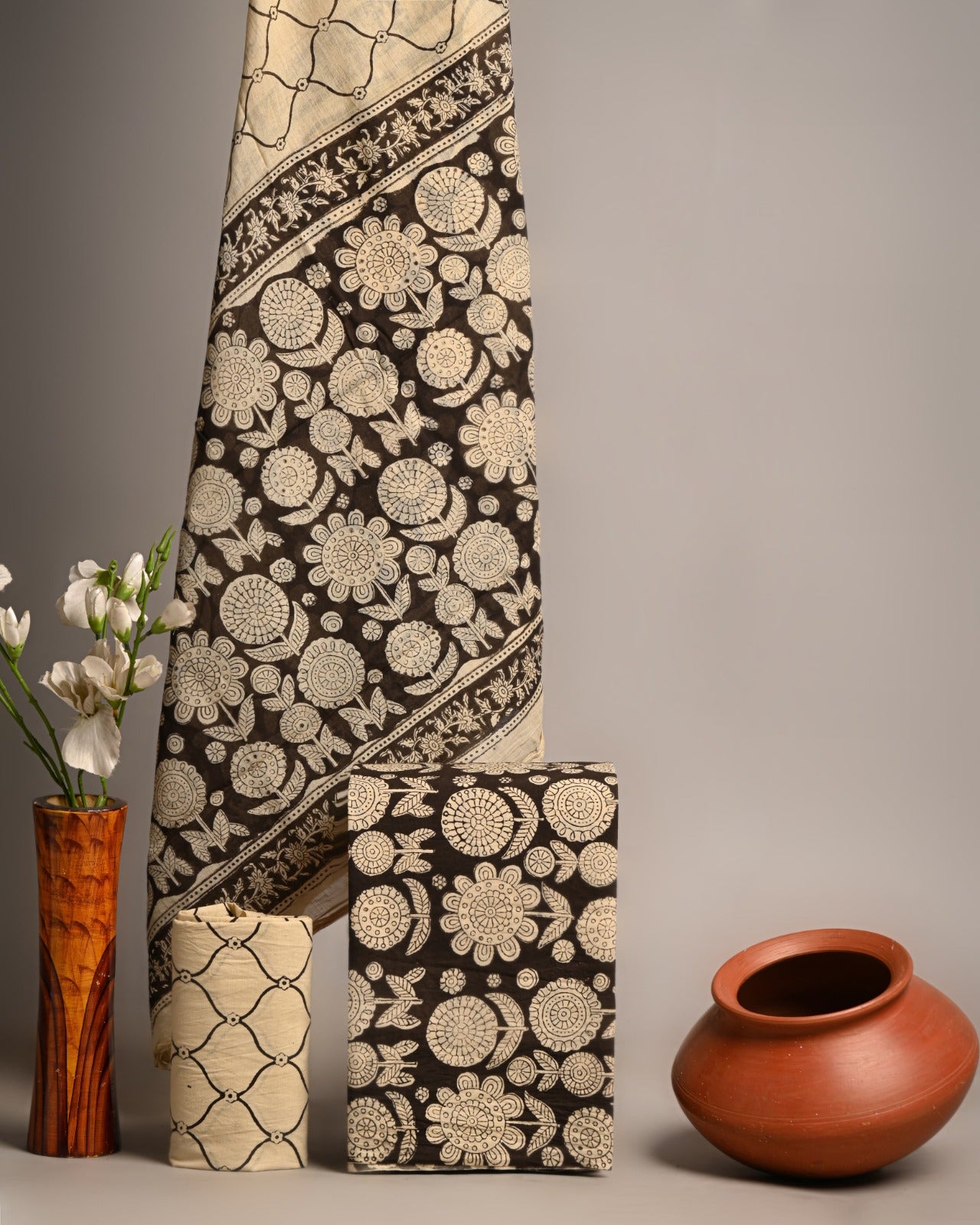 SGT006 Pure Cotton Suit With Cotton Dupatta