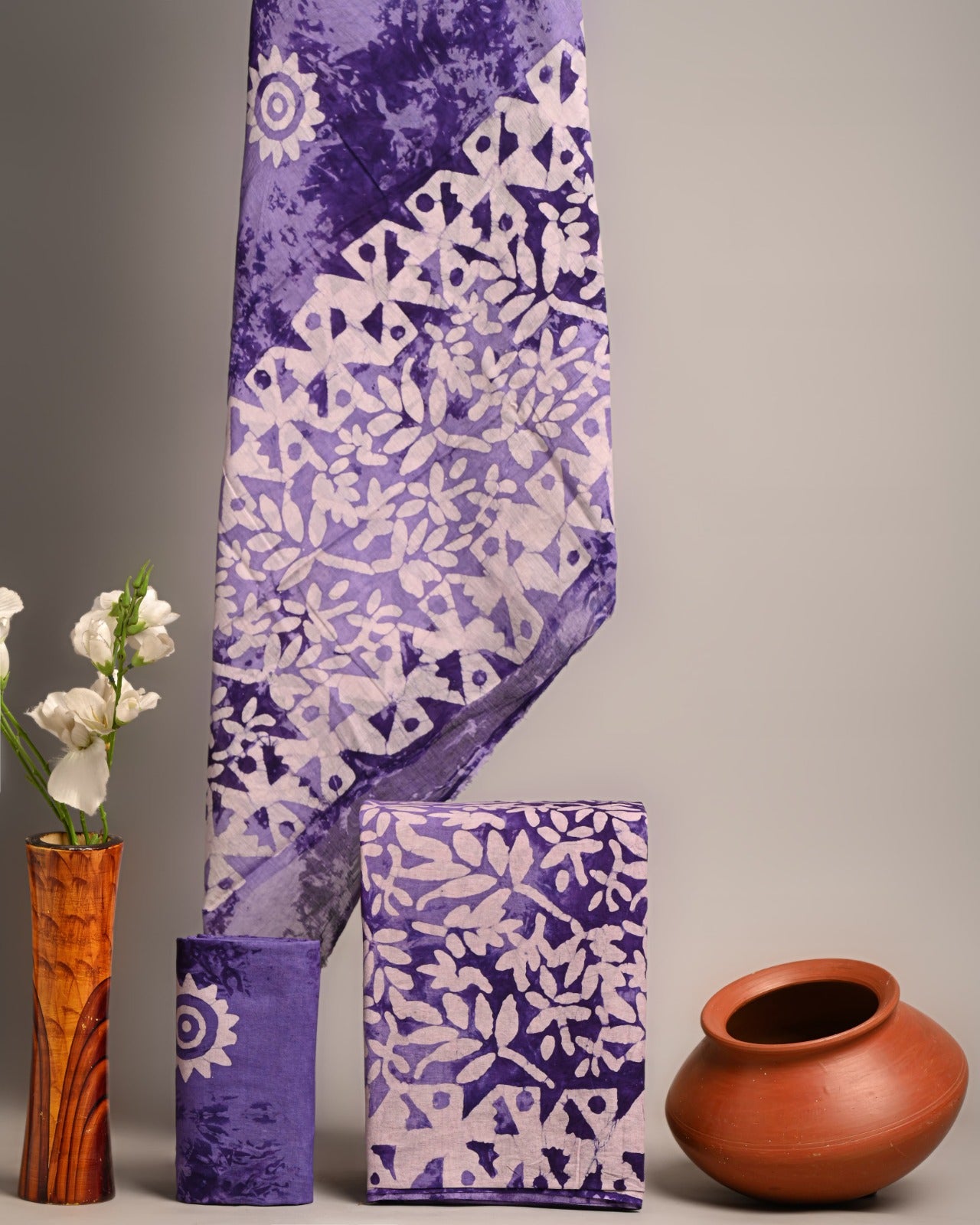 SGT006 Pure Cotton Suit With Cotton Dupatta