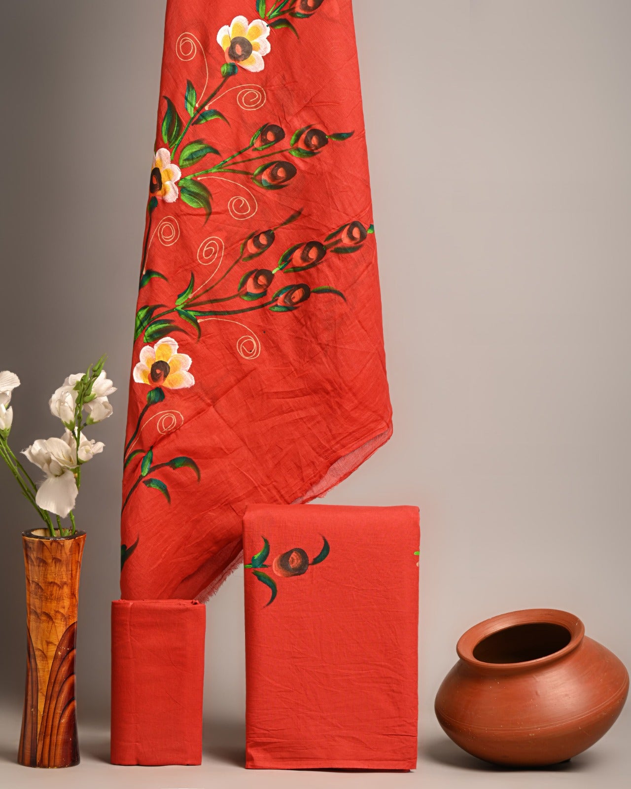 SGT006 Pure Cotton Suit With Cotton Dupatta