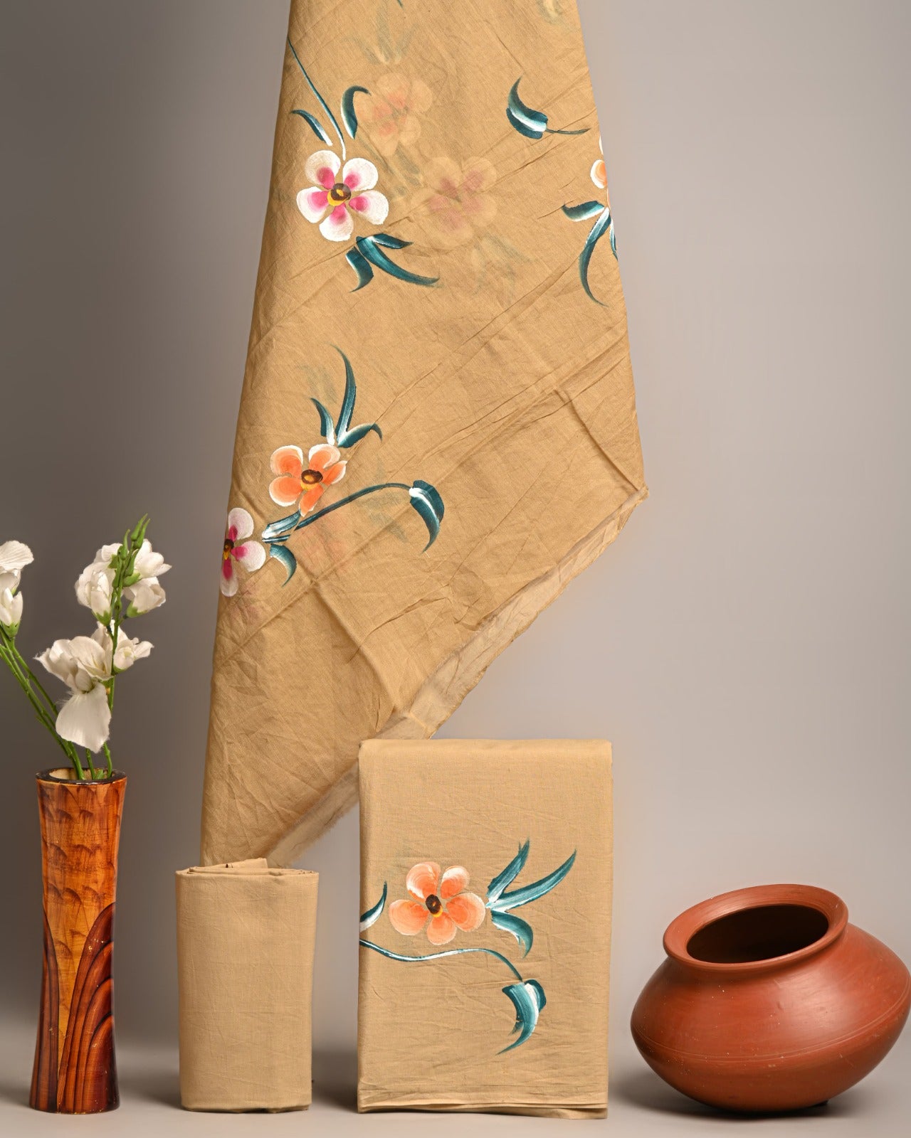 SGT006 Pure Cotton Suit With Cotton Dupatta