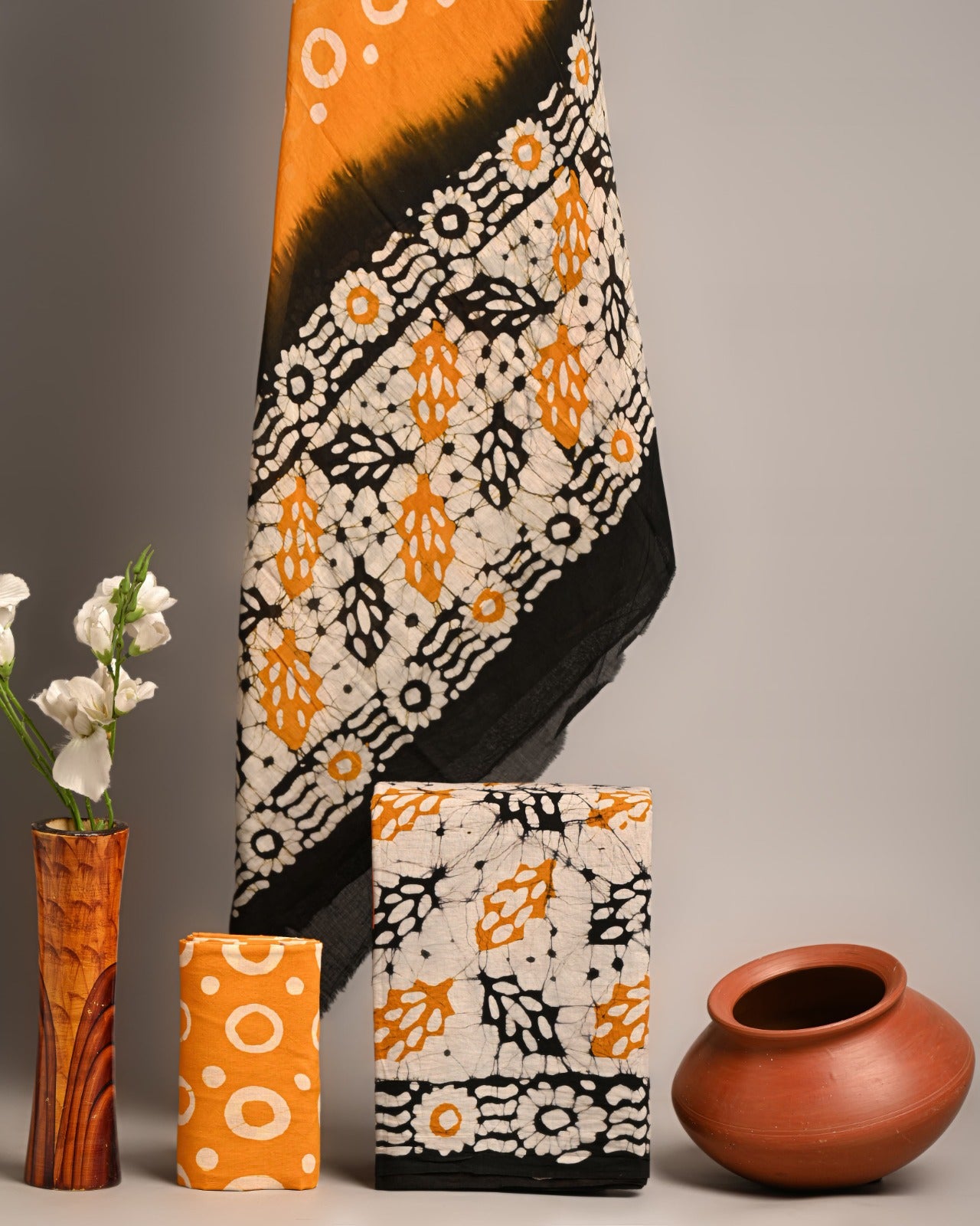 SGT006 Pure Cotton Suit With Cotton Dupatta