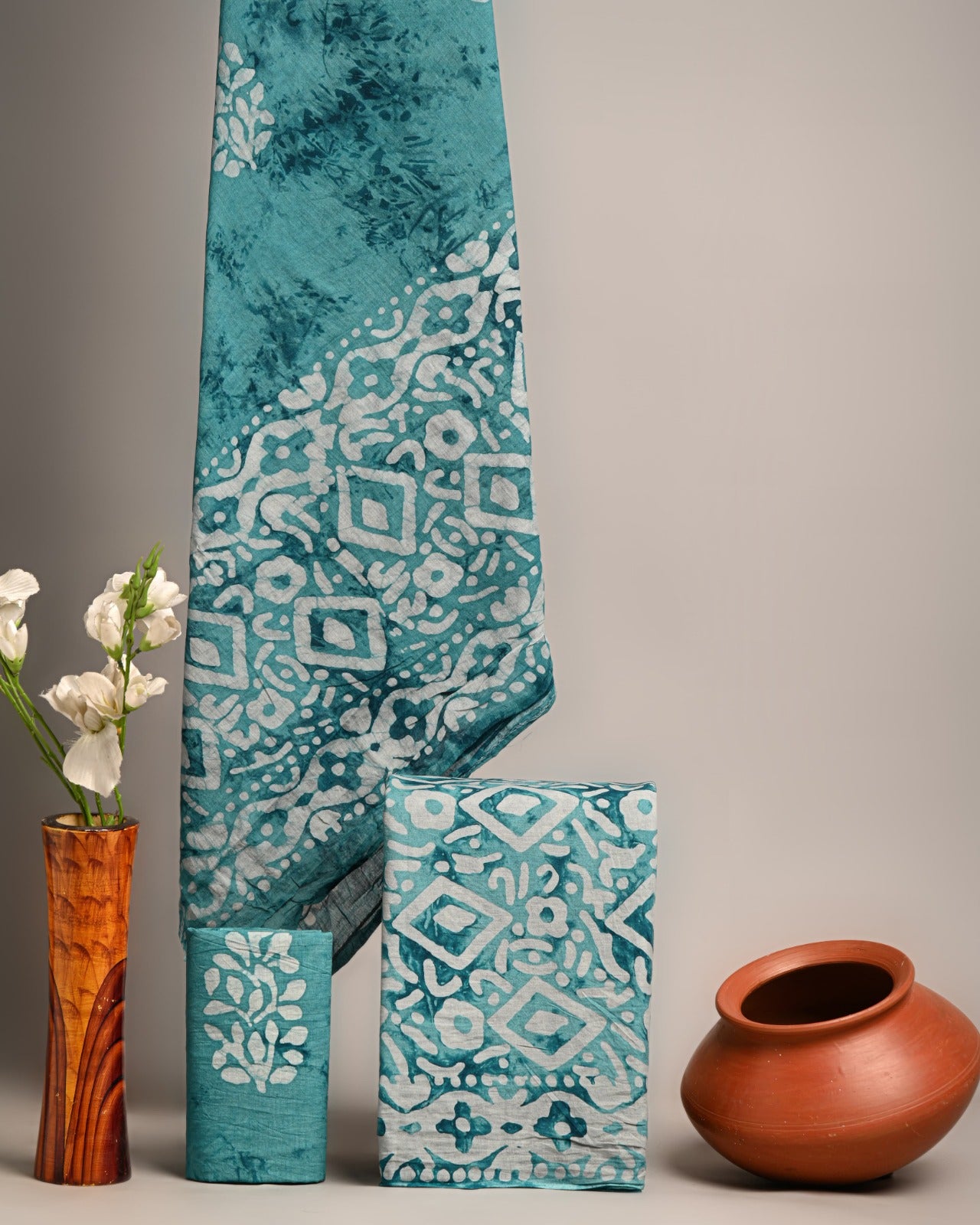 SGT006 Pure Cotton Suit With Cotton Dupatta