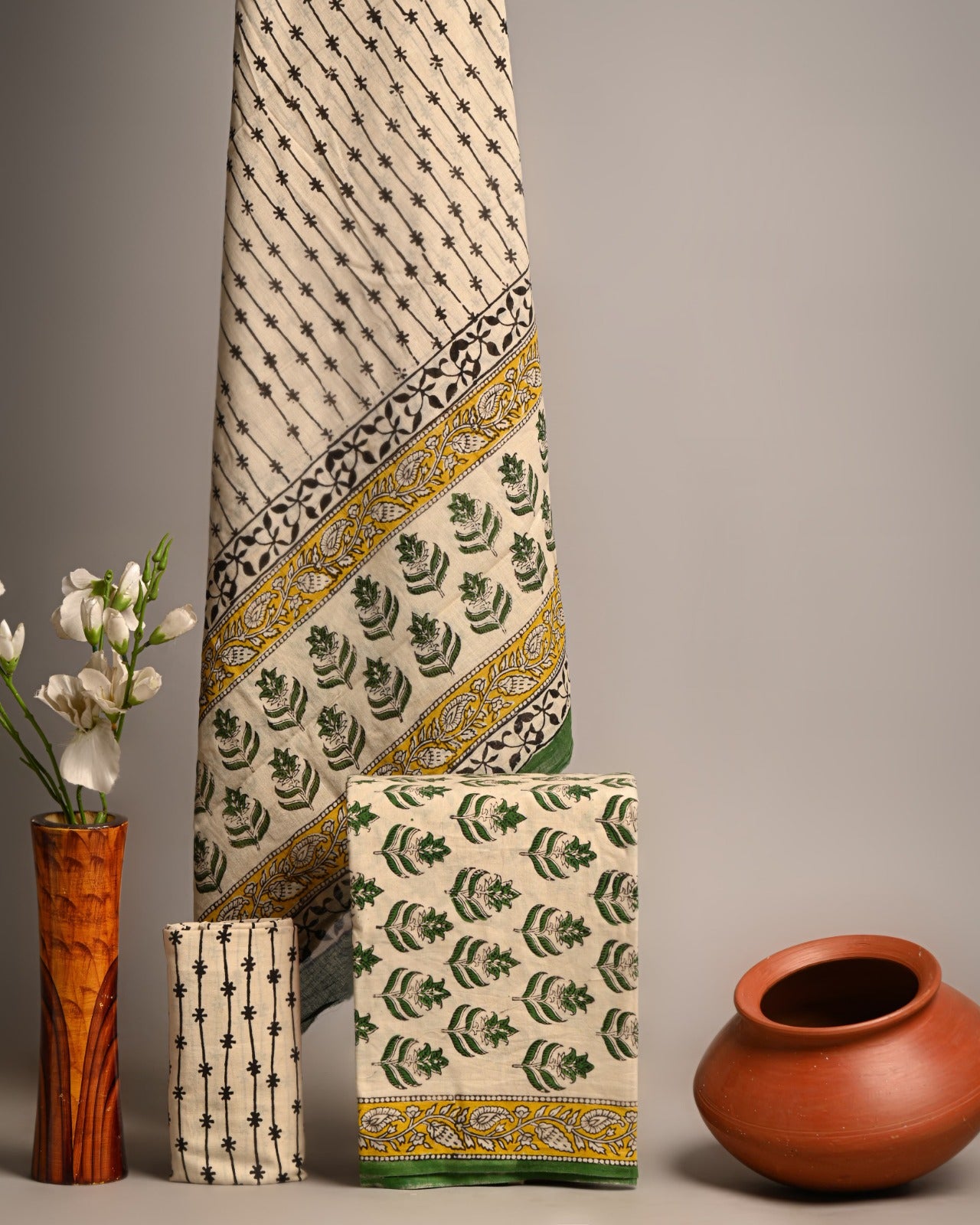 SGT006 Pure Cotton Suit With Cotton Dupatta