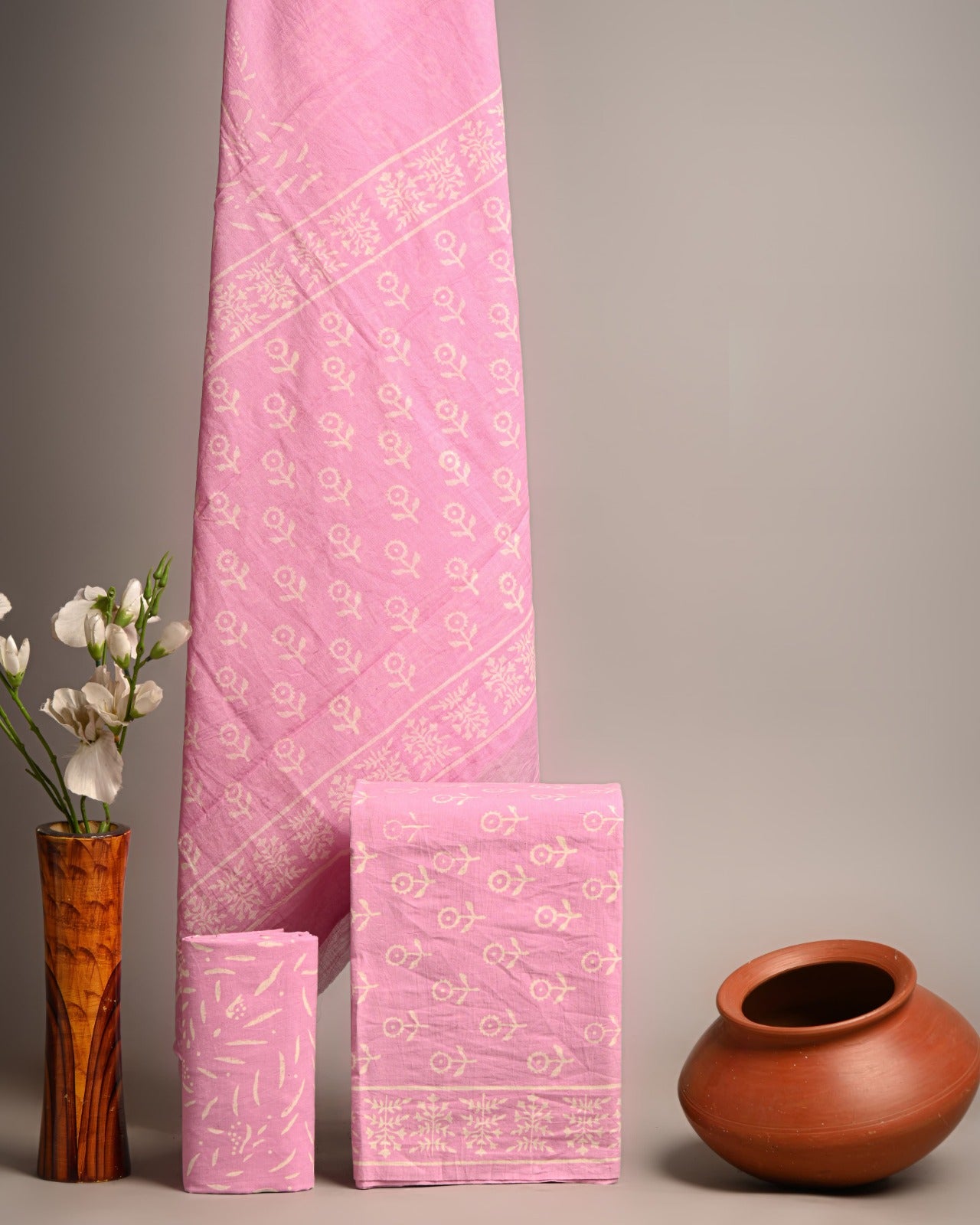 SGT006 Pure Cotton Suit With Cotton Dupatta