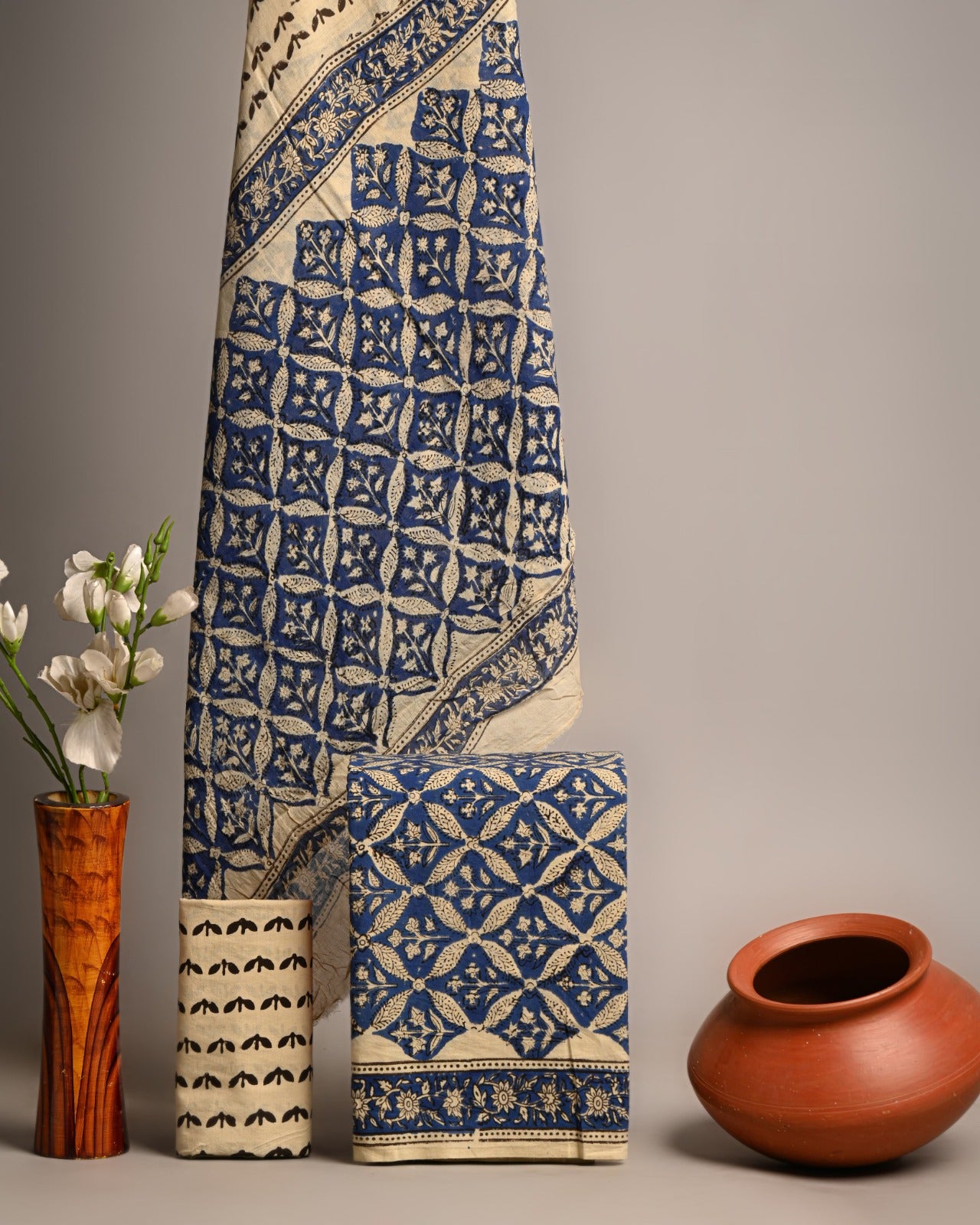 SGT006 Pure Cotton Suit With Cotton Dupatta