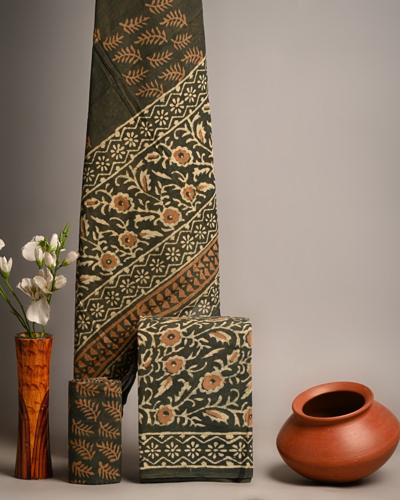 SGT006 Pure Cotton Suit With Cotton Dupatta