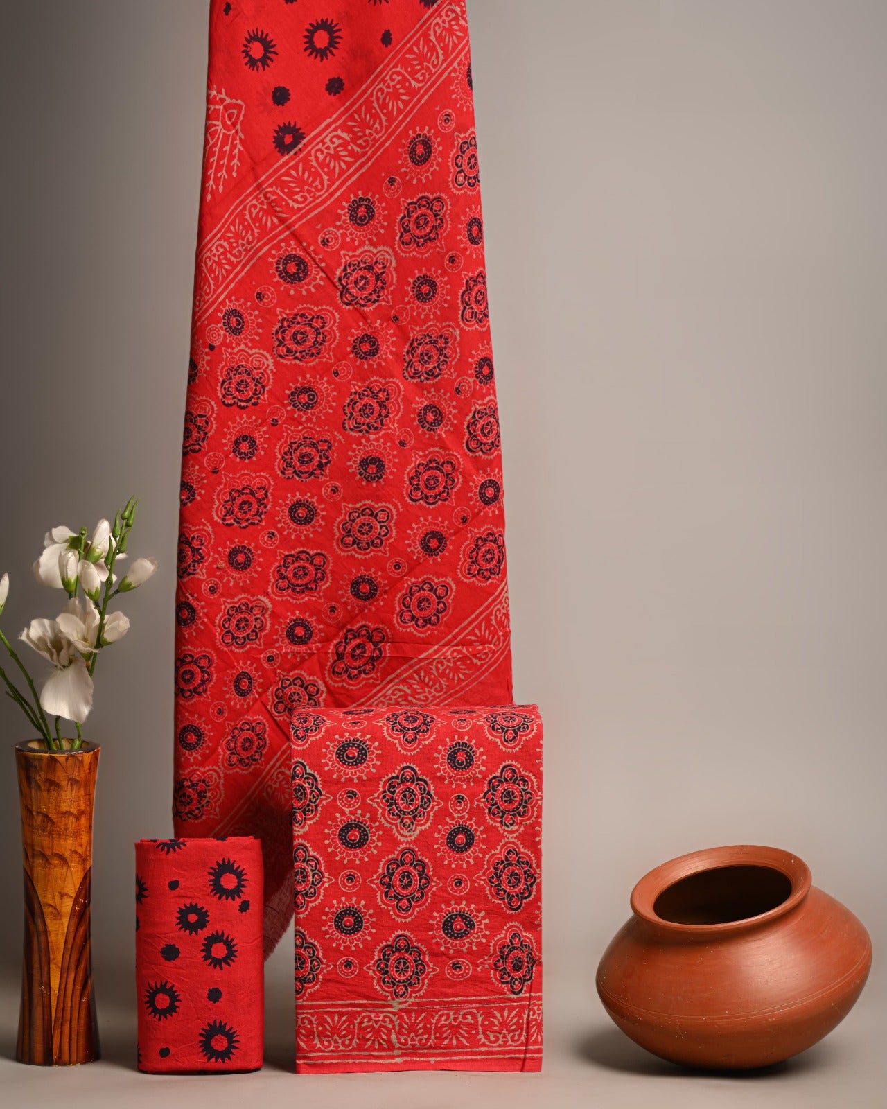 SGT006 Pure Cotton Suit With Cotton Dupatta