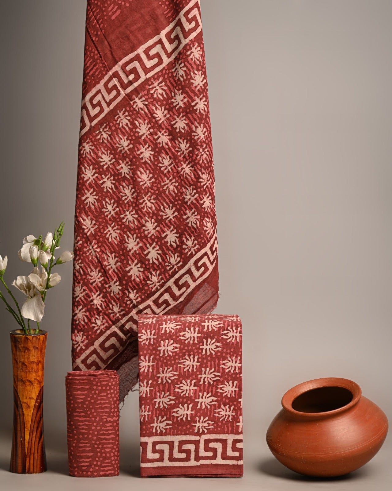 SGT006 Pure Cotton Suit With Cotton Dupatta