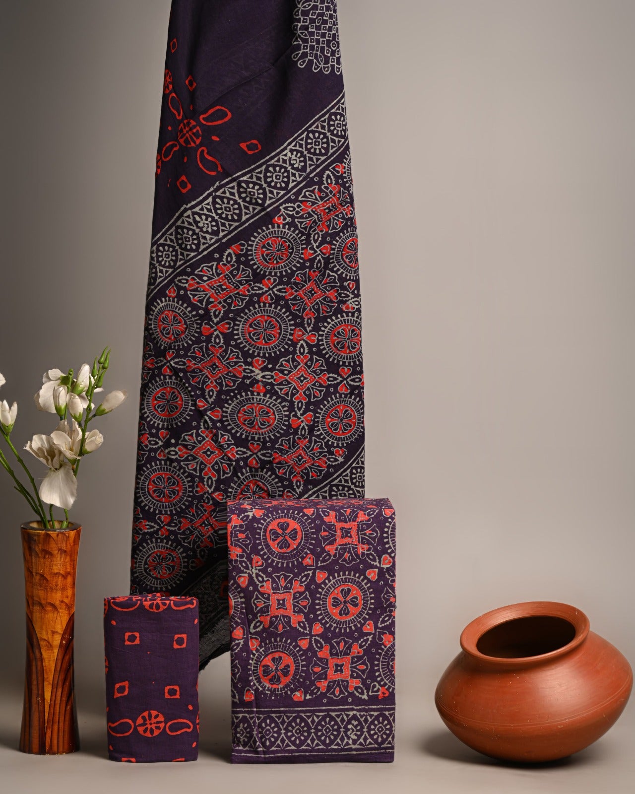 SGT006 Pure Cotton Suit With Cotton Dupatta