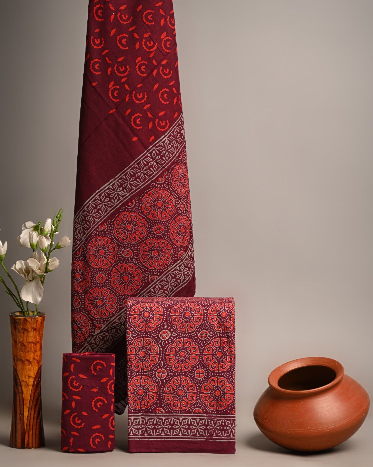 SGT006 Pure Cotton Suit With Cotton Dupatta