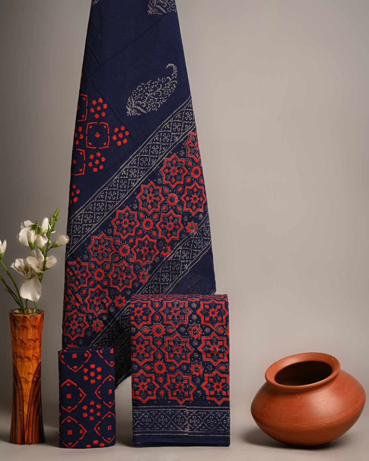 SGT006 Pure Cotton Suit With Cotton Dupatta